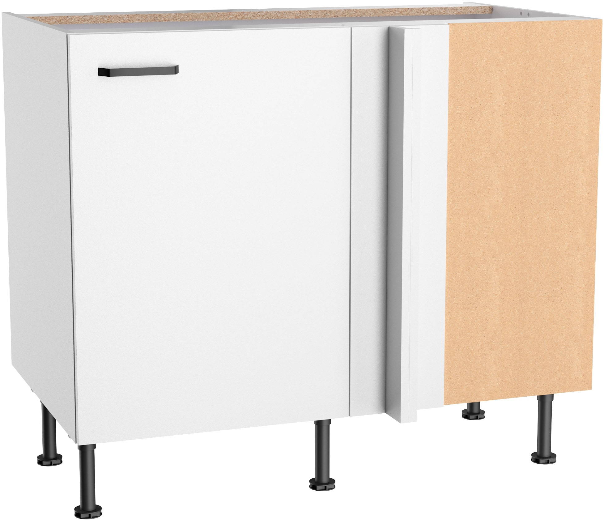 Image of KOCHSTATION Unterschrank "KS-Paula" 100 x 60 cm breit, 87 cm hoch, mit 1 Tür, 1 Einlegeboden