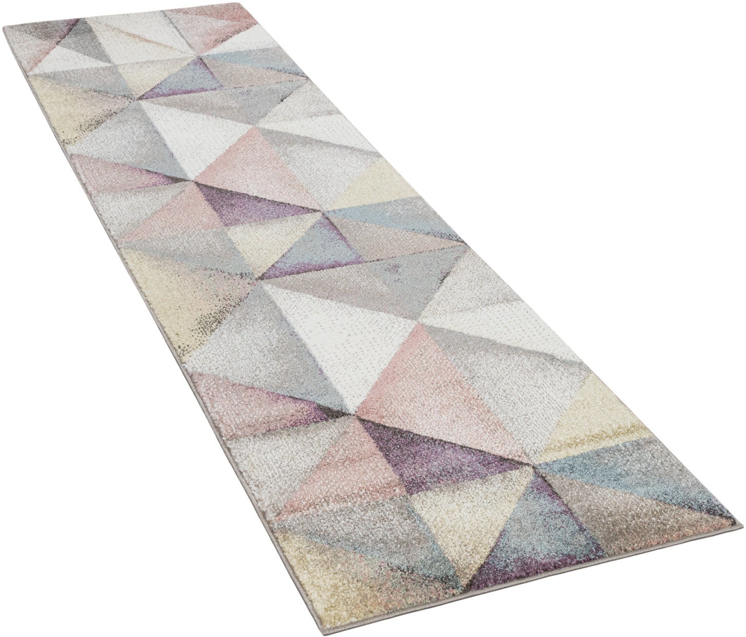 Image of Paco Home Läufer »Kosy 513«, rechteckig, 14 mm Höhe, Teppich-Läufer, Kurzflor, buntes geometrisches Design, Pastell-Farben, ideal im Flur & Schlafzimmer bei Ackermann Versand Schweiz