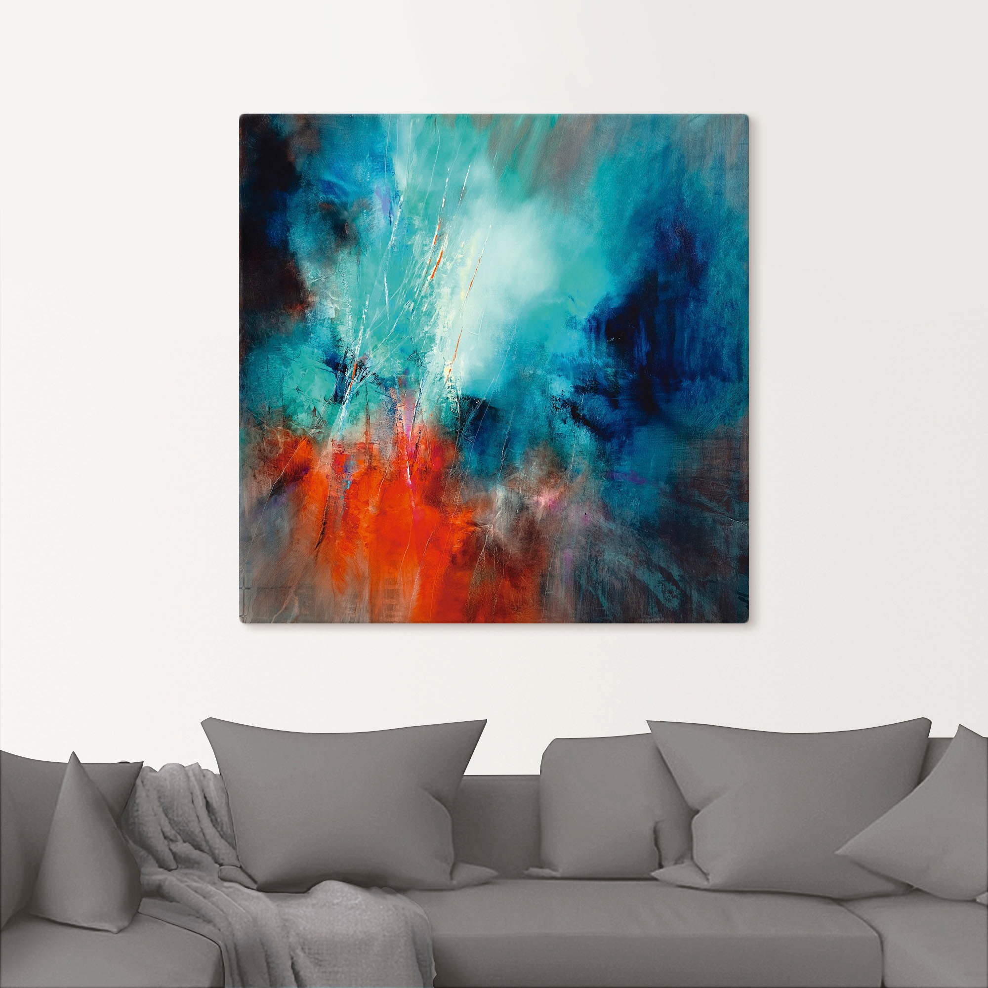 Artland Wandbild »Frühling im Eistobel« Gegenstandslos 1 Stk. tlg. als Alubild, Leinwandbild in verschied. Grössen