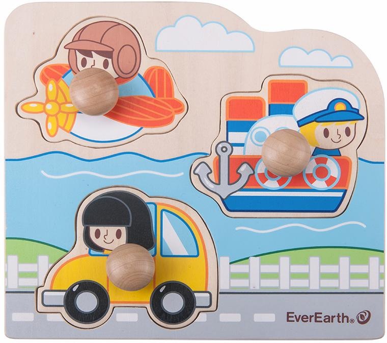 Image of EverEarth® Puzzle »Puzzle - Verkehrsmittel«, FSC®- schützt Wald - weltweit bei Ackermann Versand Schweiz