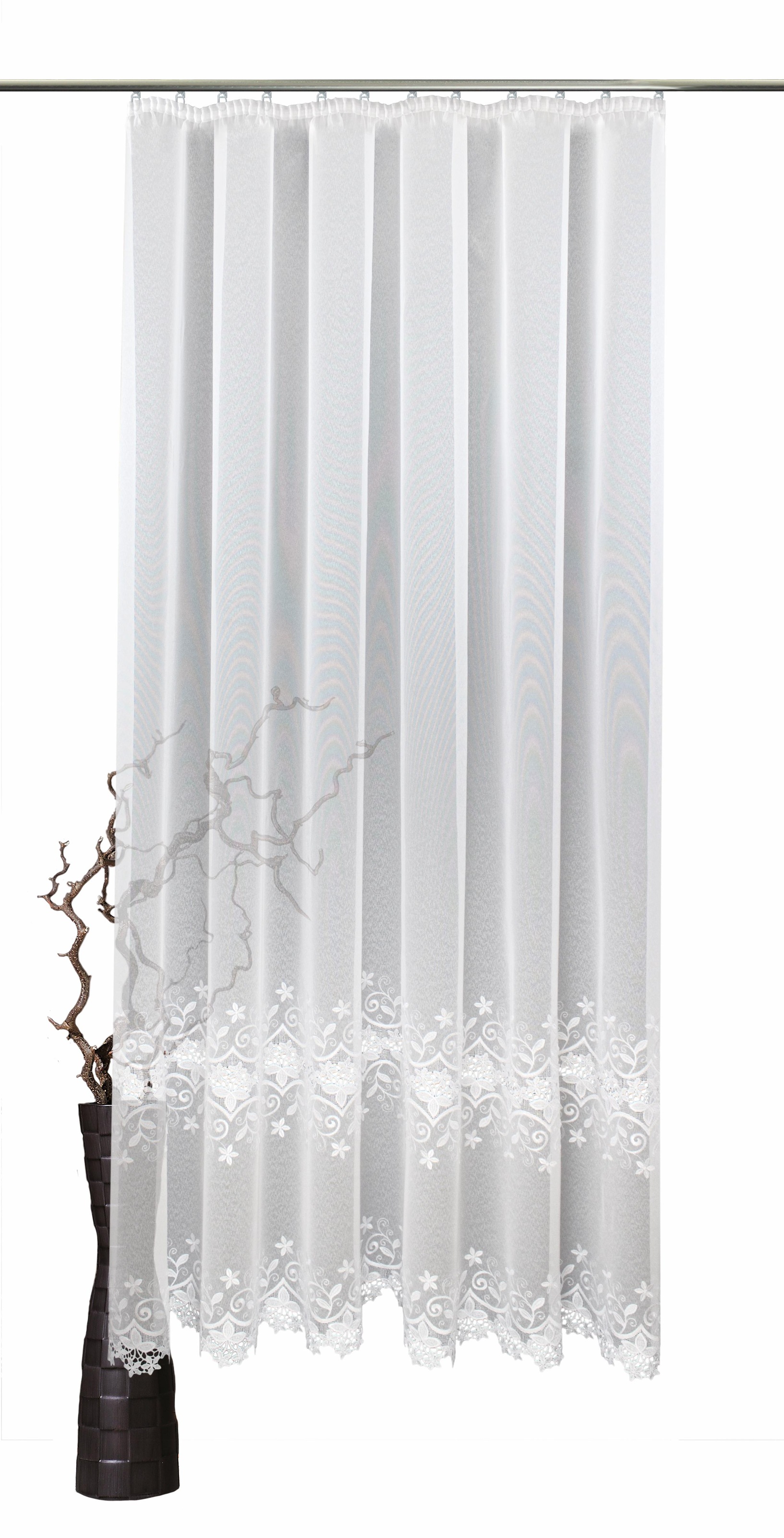 Image of VHG Gardine nach Mass »Elisa«, (1 St.), doppelte Stickereikante bei Ackermann Versand Schweiz