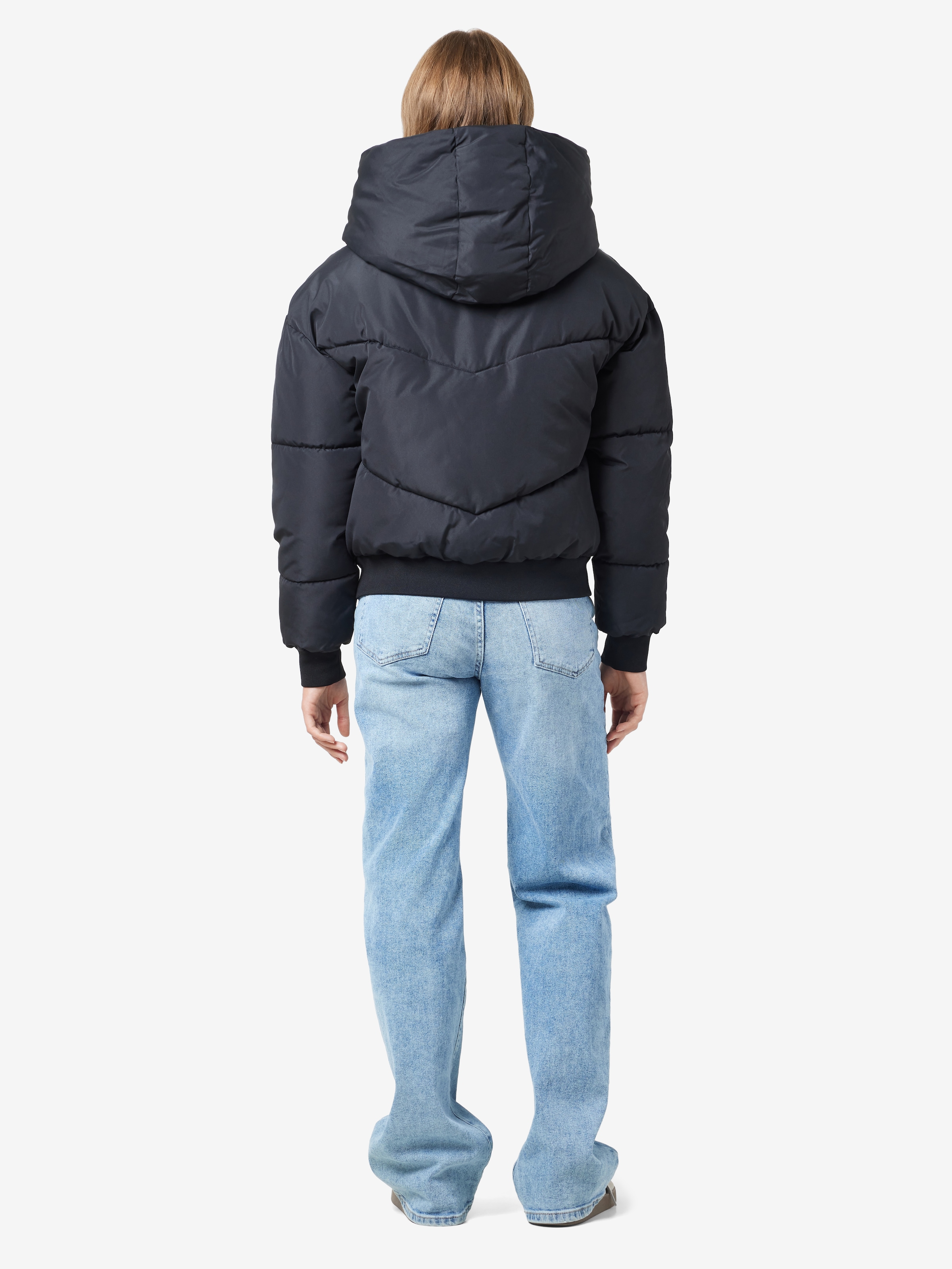 Noisy may Steppjacke »NMTALLY L/S BOMBER JACKET NOOS FWD«, mit Kapuze
