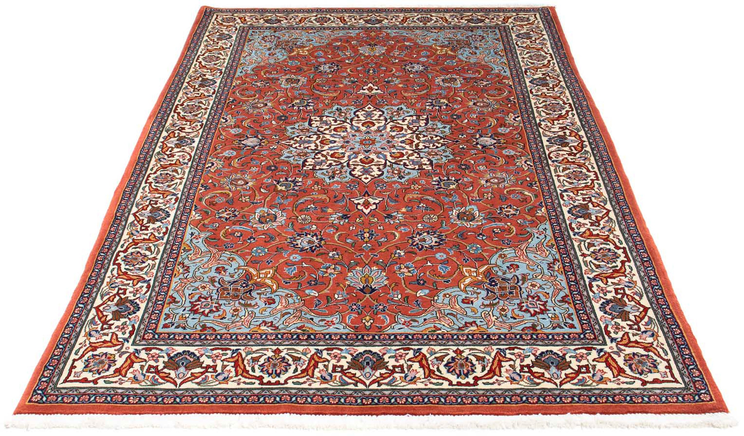 Image of morgenland Orientteppich »Perser - Classic - 208 x 134 cm - rost«, rechteckig, 10 mm Höhe, Wohnzimmer, Handgeknüpft, Einzelstück mit Zertifikat bei Ackermann Versand Schweiz