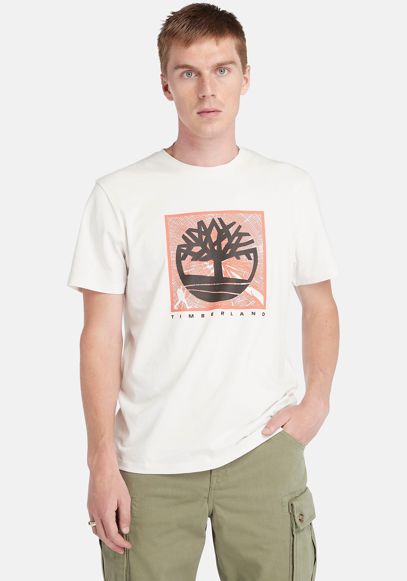 Timberland T-Shirt »Short Sleeve Front Graphic Tee«, in grossen Grössen