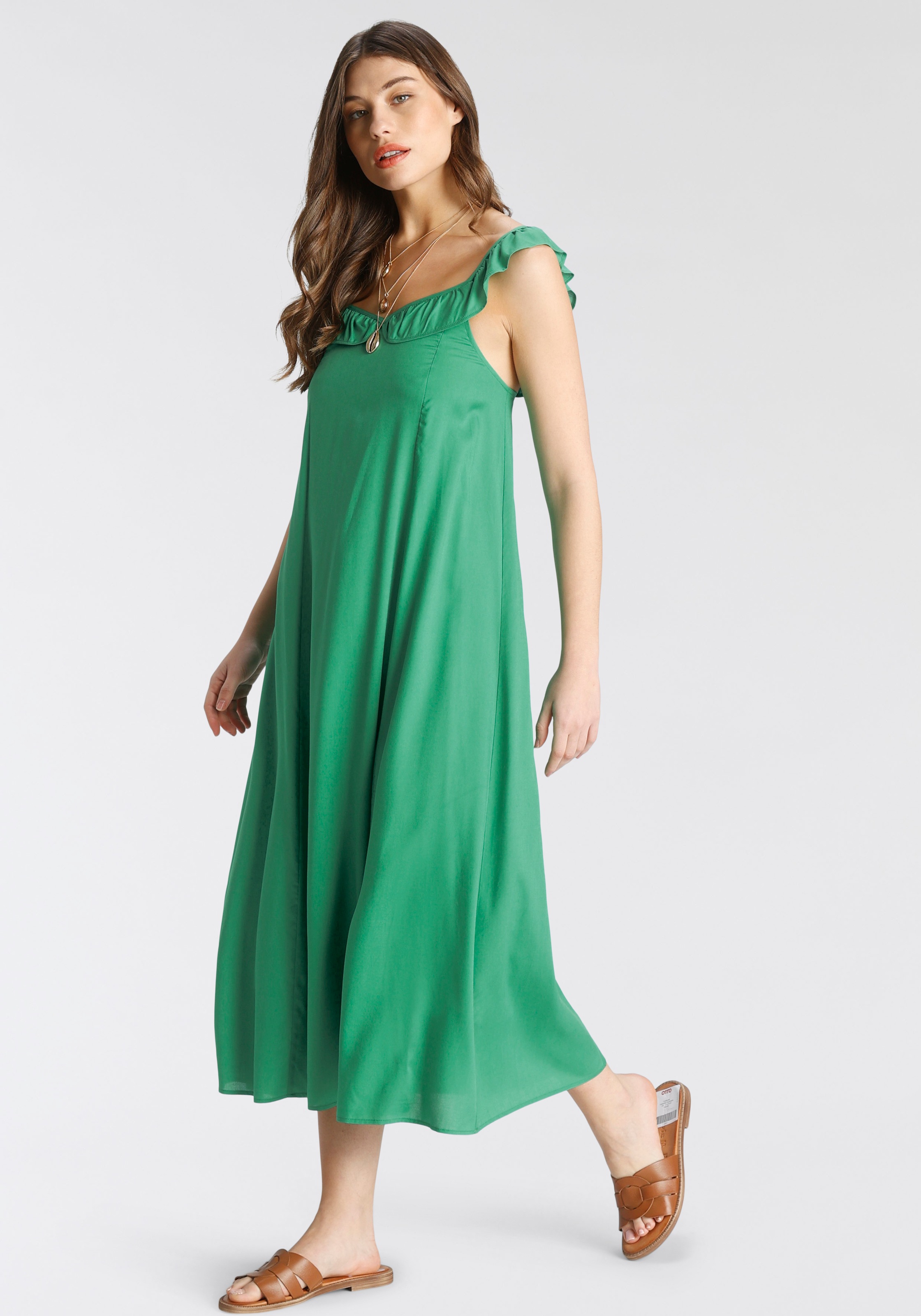 Image of Tamaris Midikleid, mit Volantkante bei Ackermann Versand Schweiz