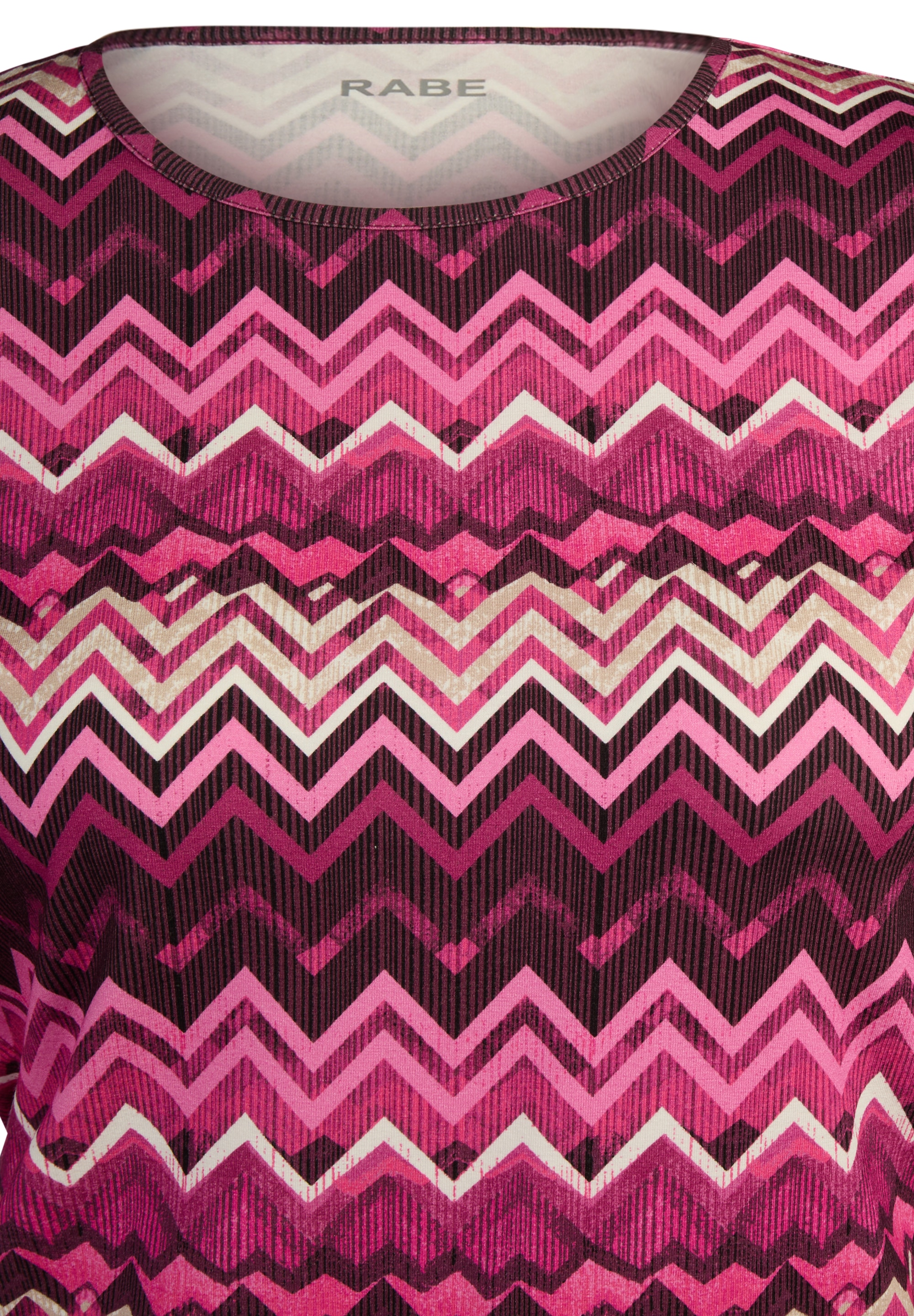 Rabe 3/4-Arm-Shirt mit grafschem Muster