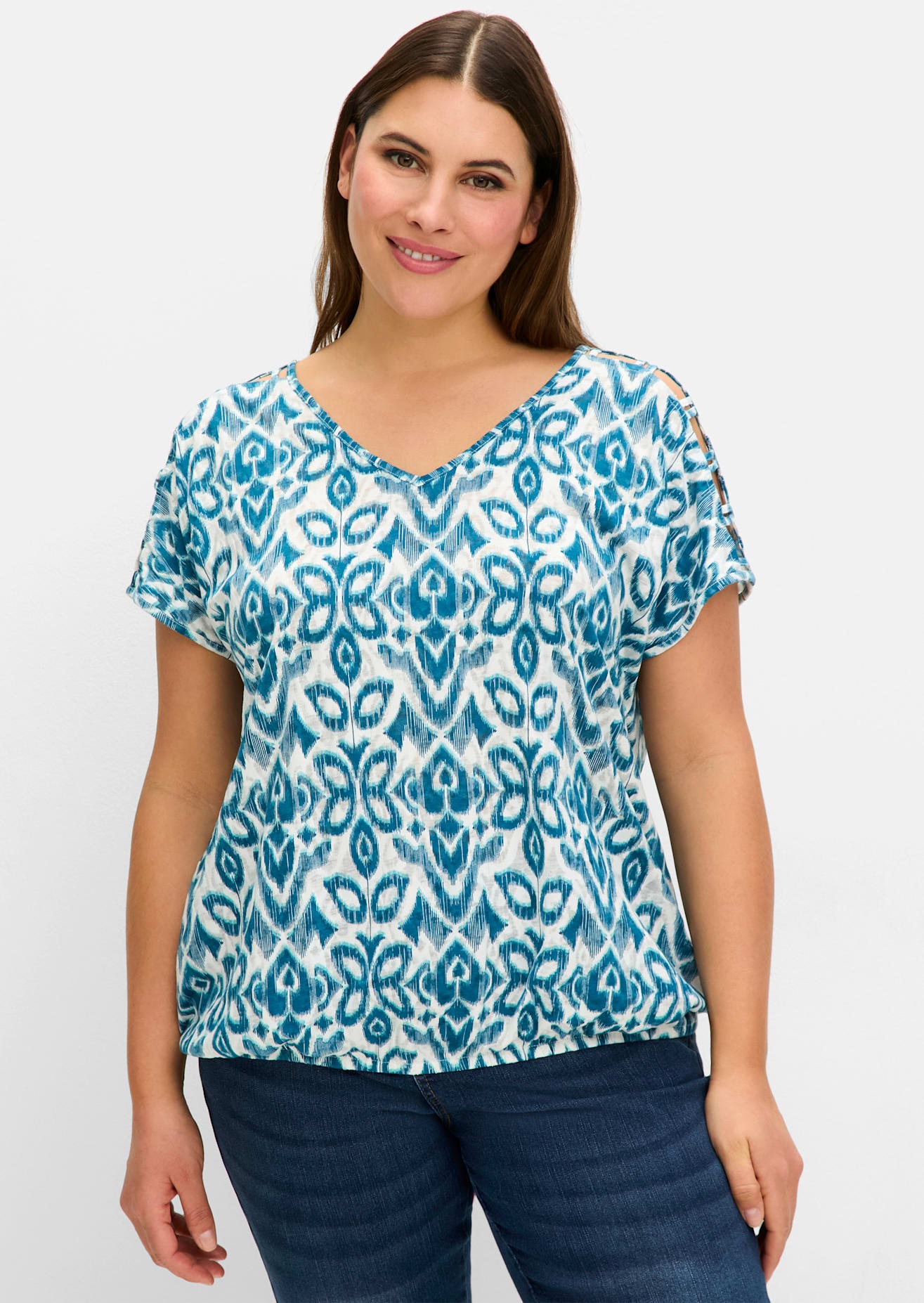 Sheego T-Shirt »T-Shirt«, (1 tlg.)