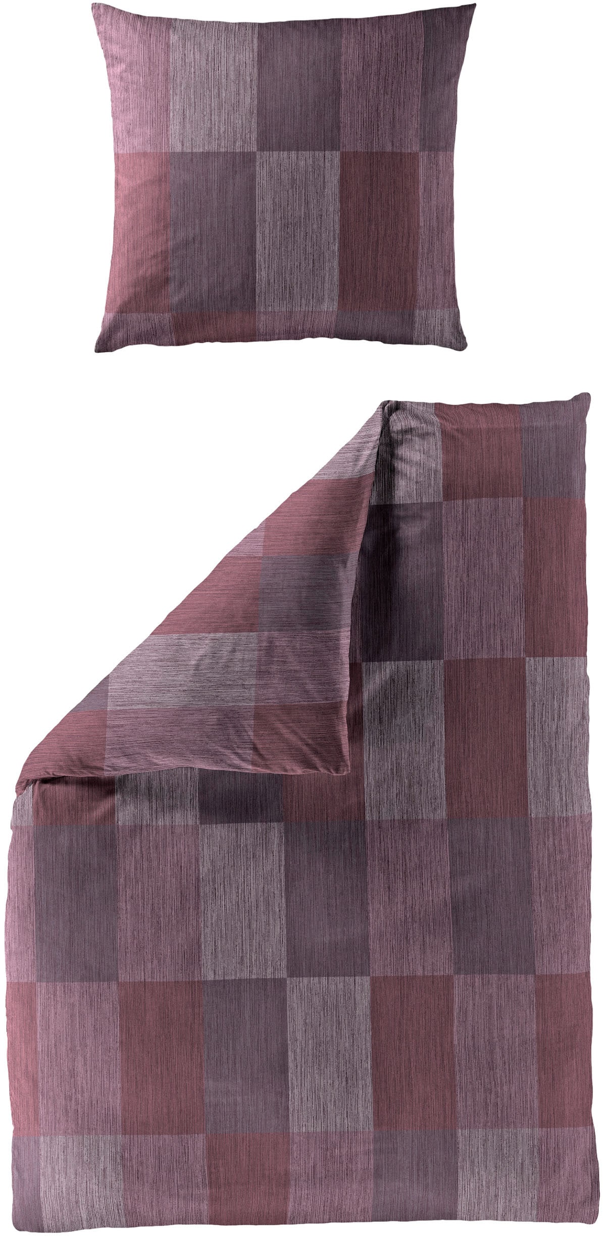 Image of BIERBAUM Bettwäsche "Bettwäsche 4142" 2 Stk. Mako-Satin, 100 % Baumwolle, pflegeleicht, seidig glänzend