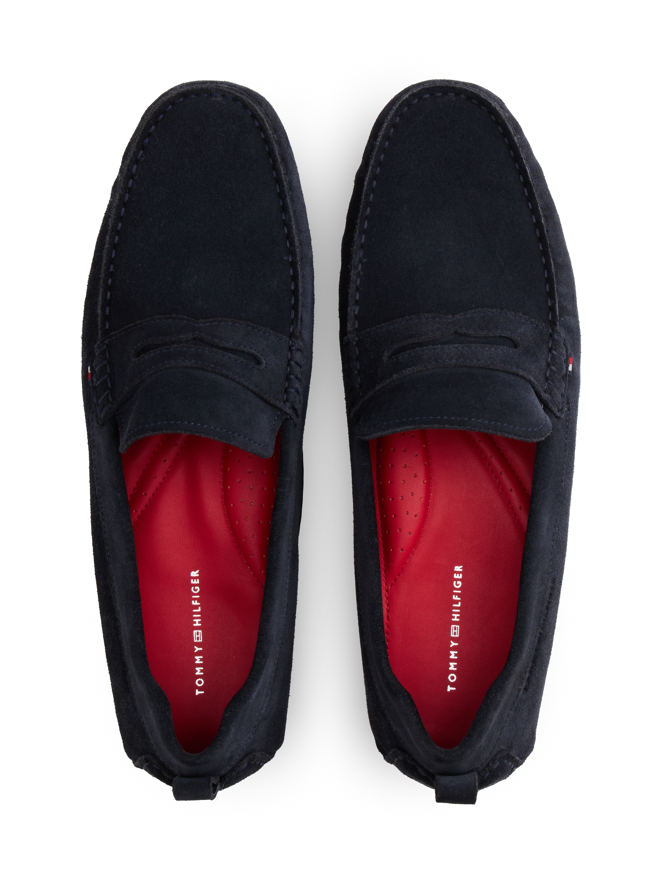 Tommy Hilfiger Slipper »CORE HILFIEGR SUEDE DRIVER«  flats, chaussure à enfiler style mocassin