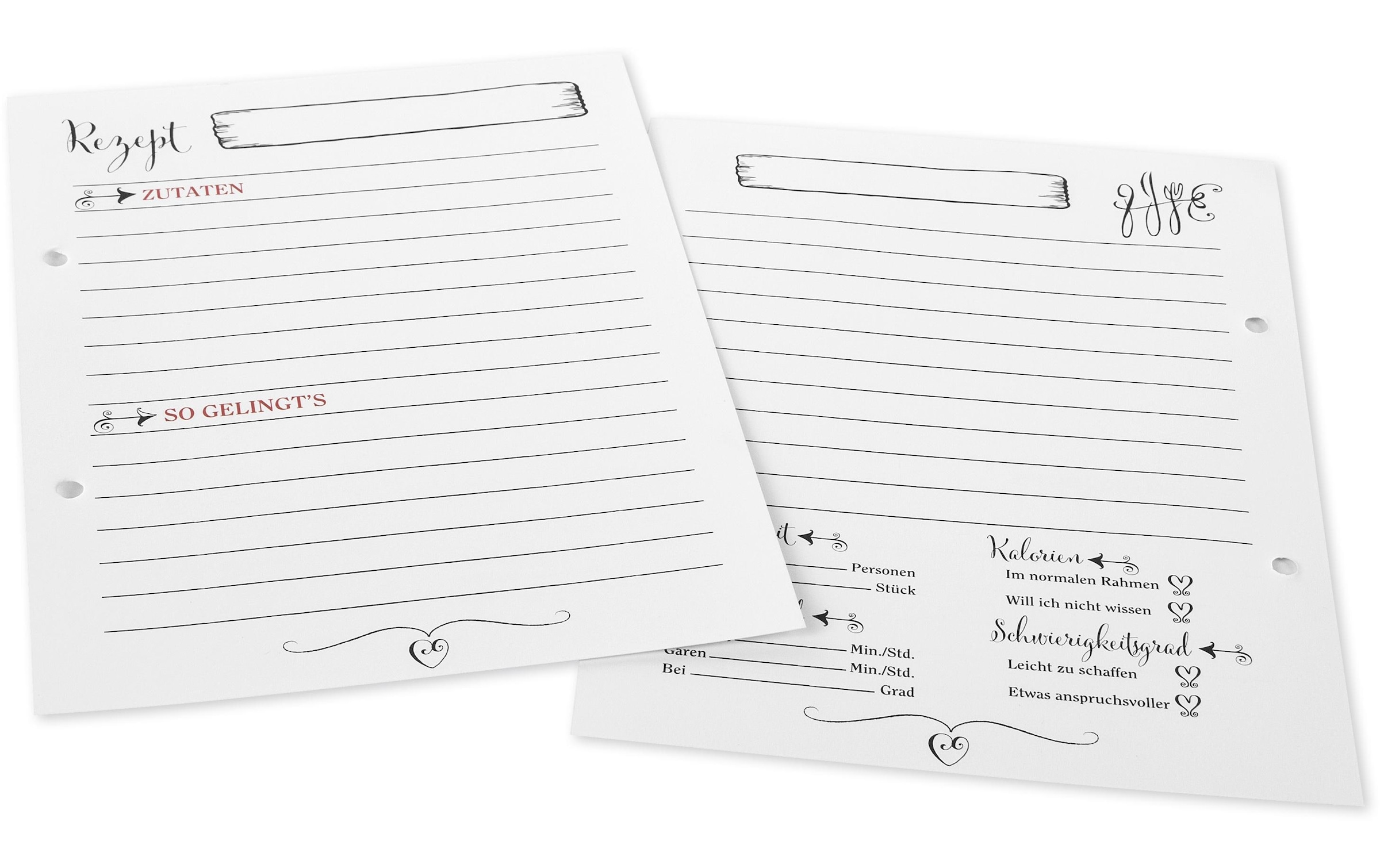 Goldbuch Notizbuch »Notizbuch für Rezepte Bon«