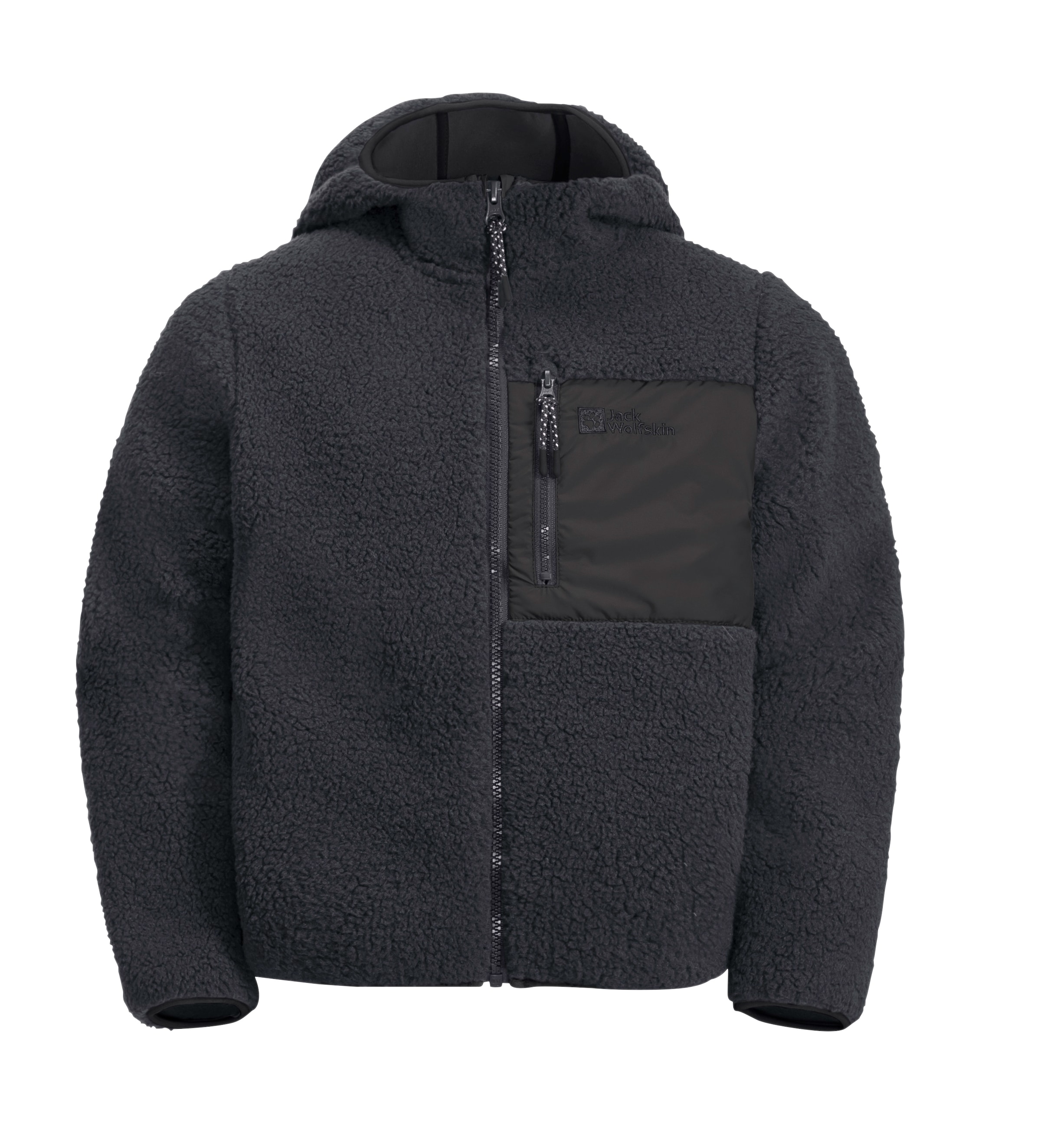 Jack Wolfskin Fleecejacke »ICE CURL HOOD JACKET K«, mit Kapuze, Winterjacke