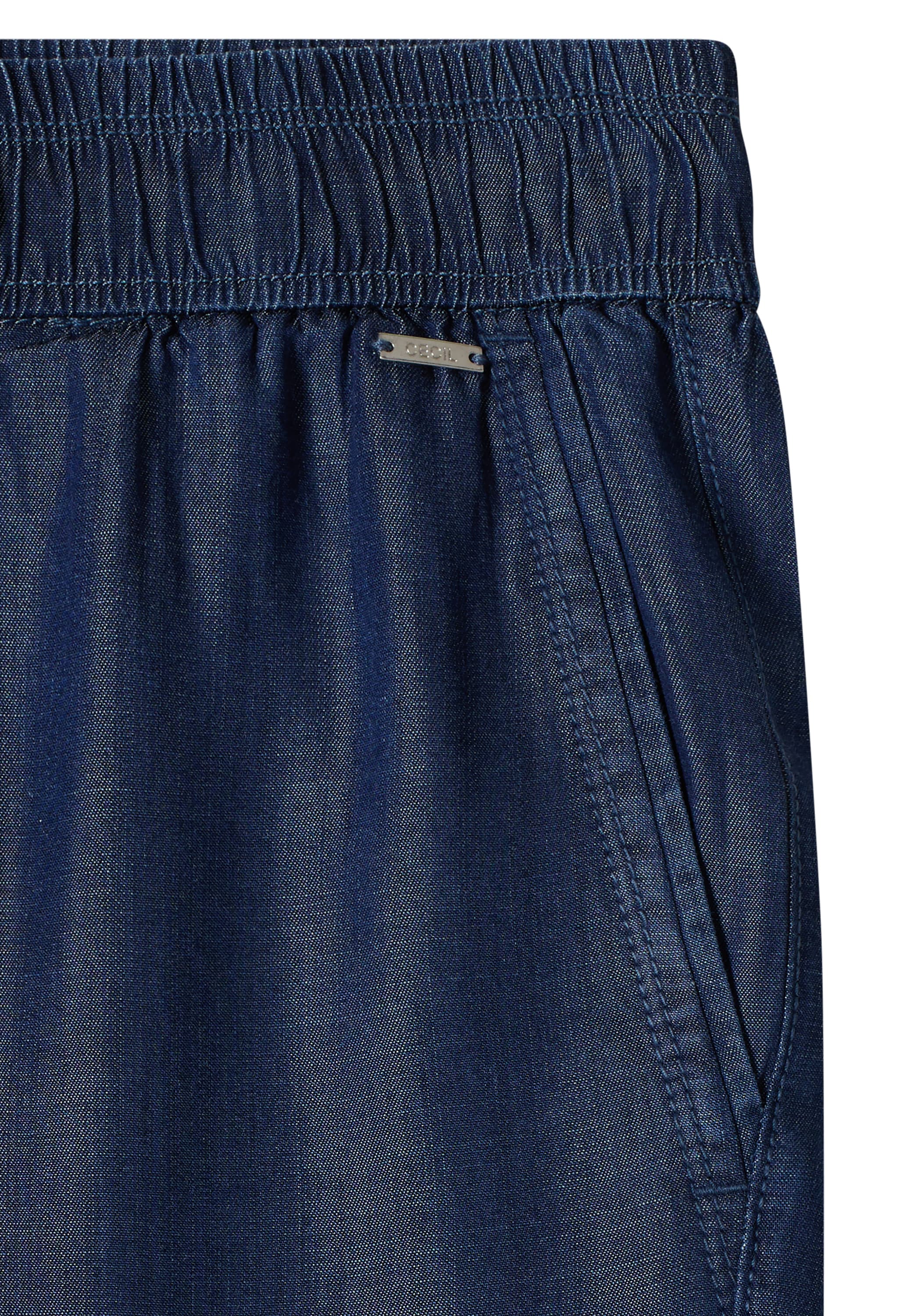Cecil Pantalon en tissu »Style Neele«  Ceinture élastique avec cordon, lyocell, coupe ample au niveau des jambes