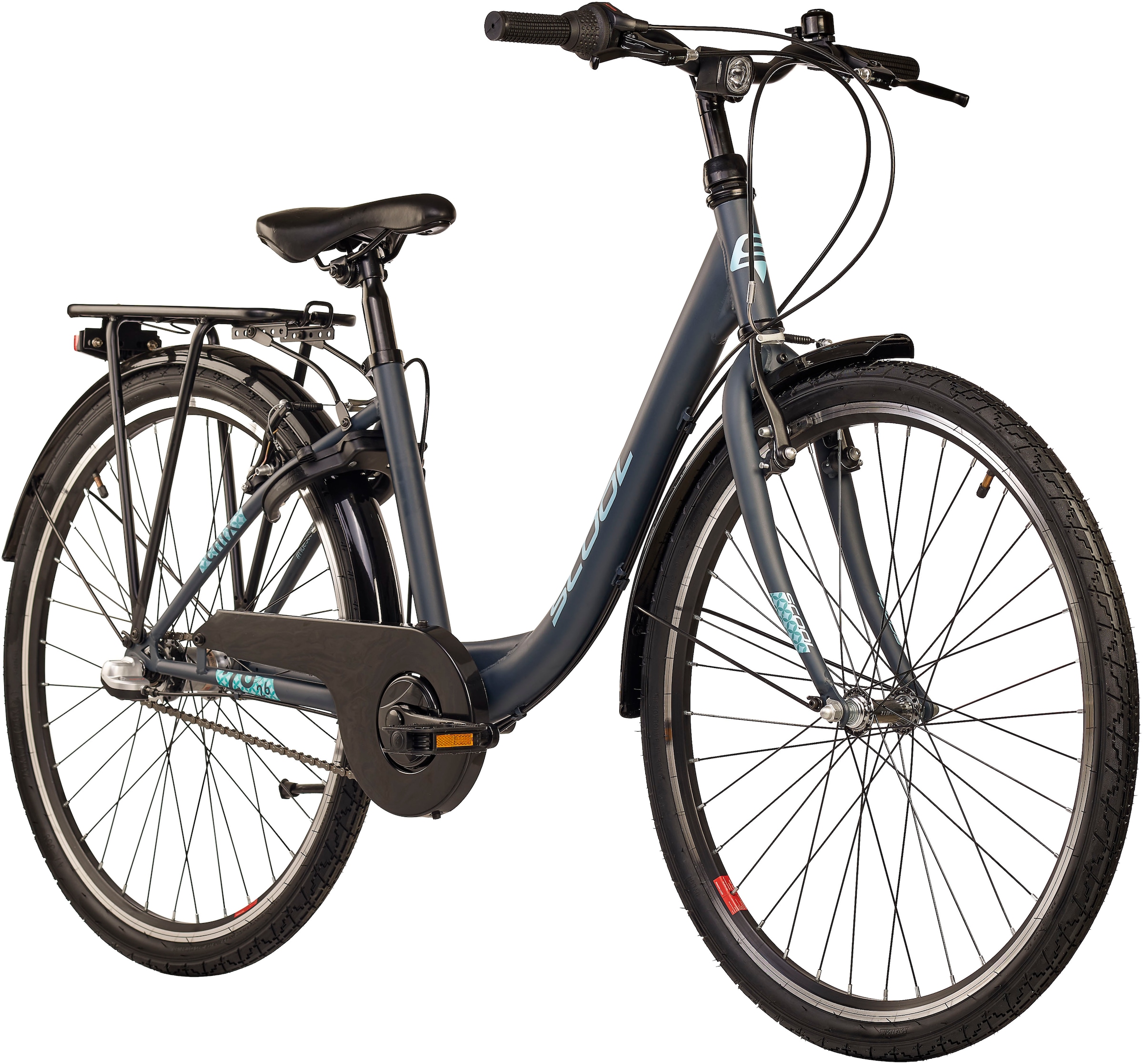 S’COOL Jugendfahrrad »S'COOL chiX« 3 Gang Shimano Nabenschaltung 26 Zoll, Jugendliche, mit Gepäckträger und Schutzblech