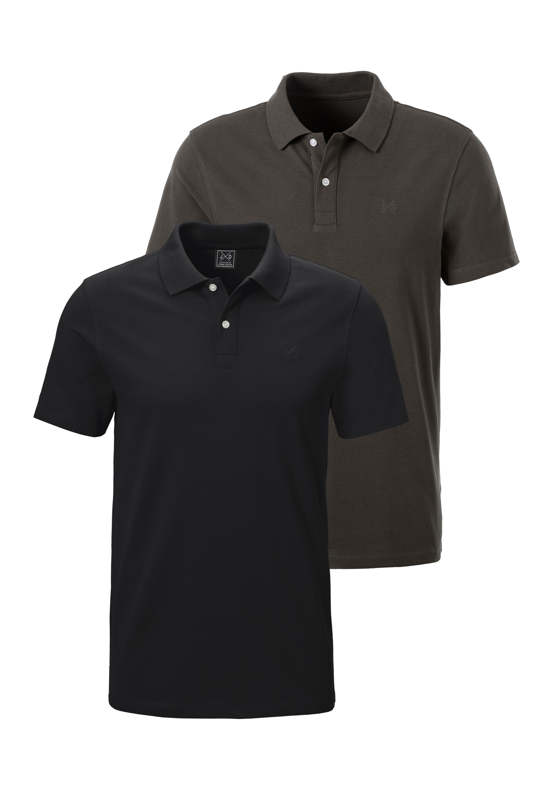 Image of John Devin Poloshirt im-2er-Pack, 2 mit dezenter- hochwertiger Logostickerei - 2er-Sparpack