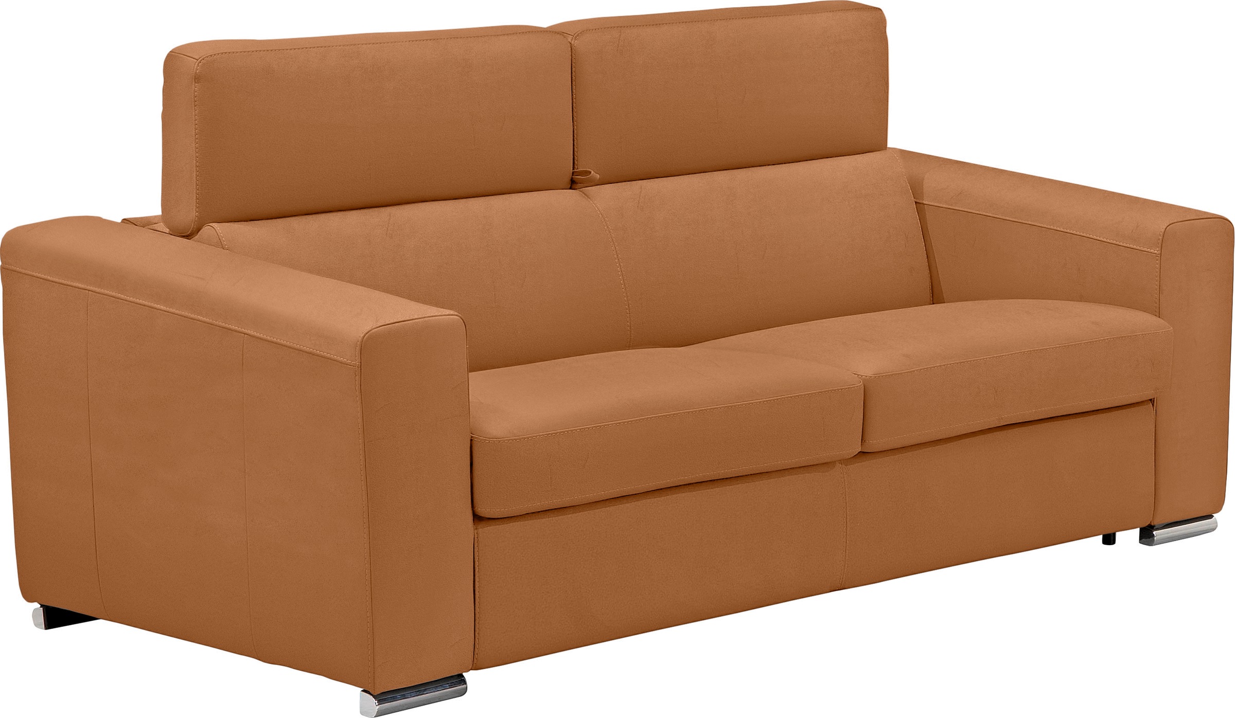 Egoitaliano Canapé-lit »Cabiria, Design und super Sitz- und Liegekomfort« Sofa inkl. Schlaffunktion, Kopfteile verstellbar, mit Metallfüssen