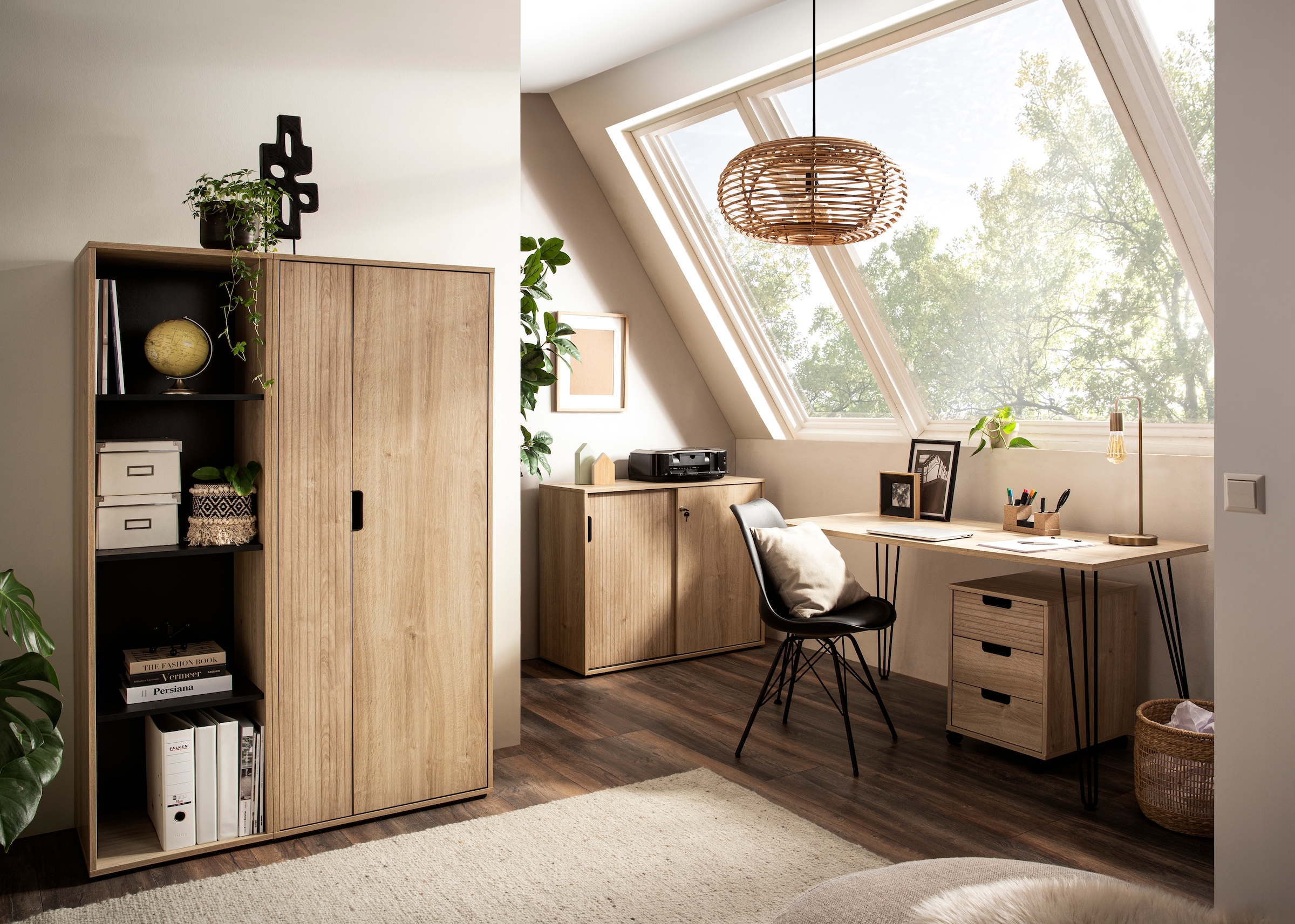 Schildmeyer Schreibtisch »Emmik, Breite 138 cm, klassisch, zeitlos, schick« 2 Stk. tlg. Made in Germany