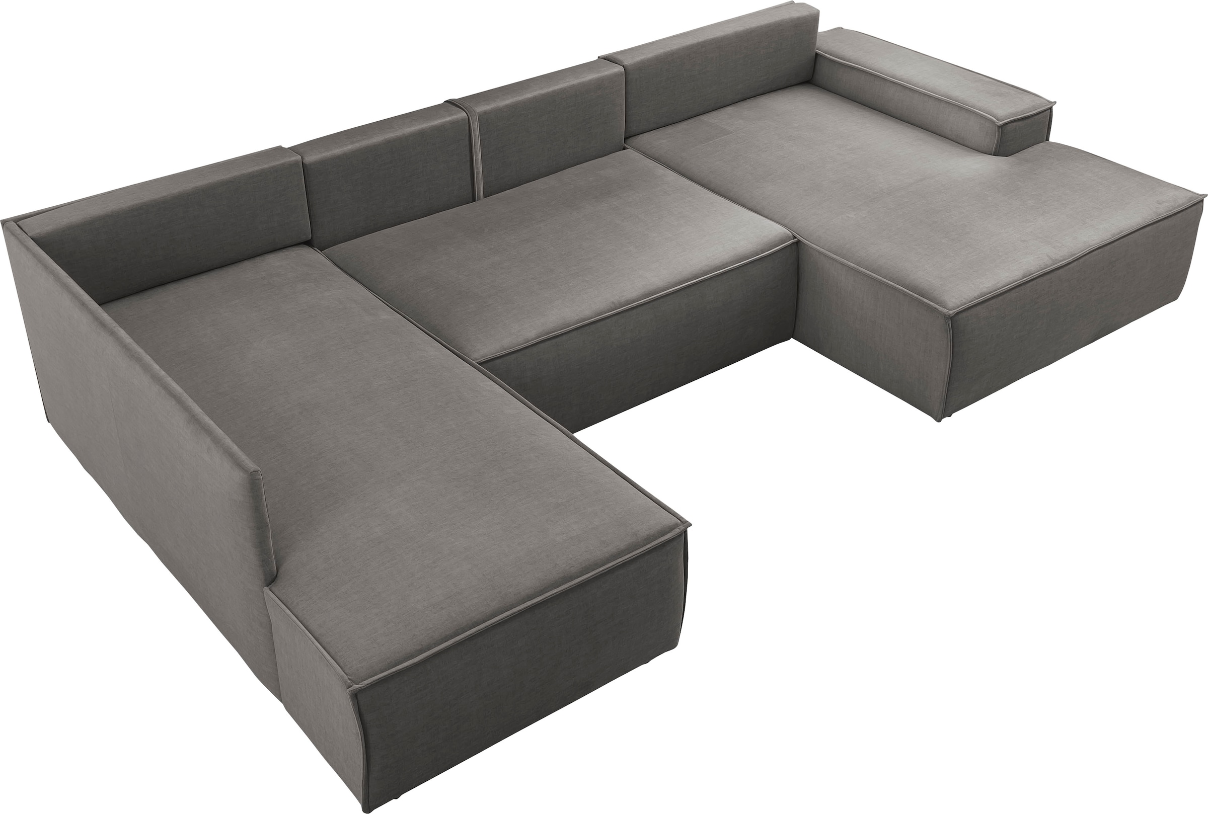 GOODproduct Paysage de salon »SHERWOOD U-Form, 329 cm - OTTO. Verlässliche Qualität.« Fonction couchage avec coffre-lit (194x139 cm), velours côtelé, vintage, velours