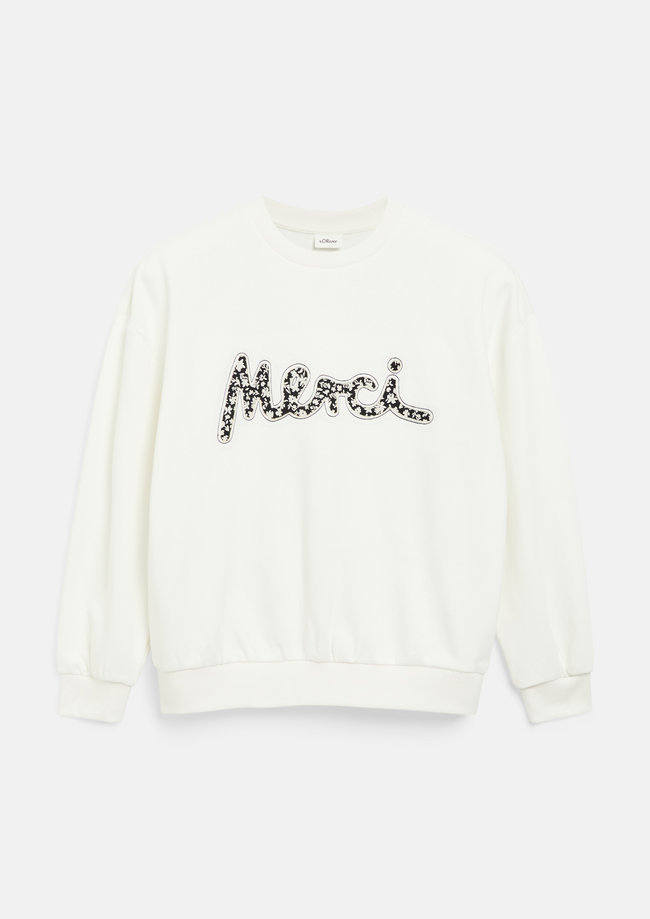 Image of s.Oliver Junior Sweatshirt, mit Applikation, Oversize, Baumwollmix