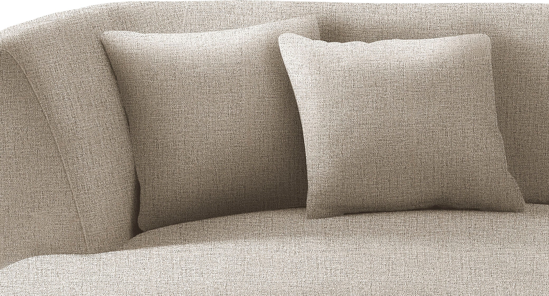INOSIGN Ecksofa »Colori L-Form«, Holzfussfarbe wählbar, inkl. 4x Zierkissen