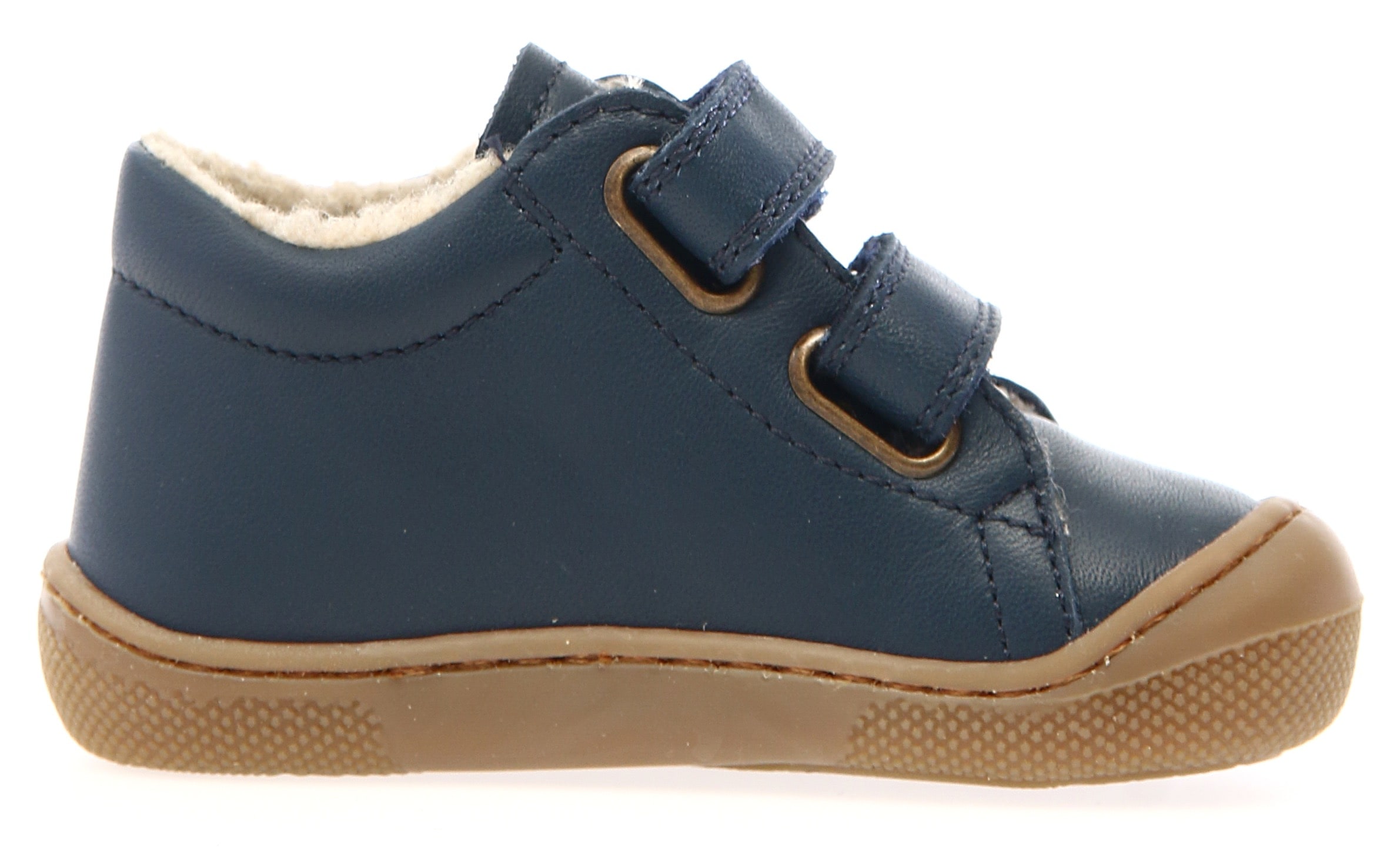 Naturino Chaussures de marche »Amur«  chaussure bébé, chaussure à scratch avec doublure en laine, gabarit de taille à télécharger