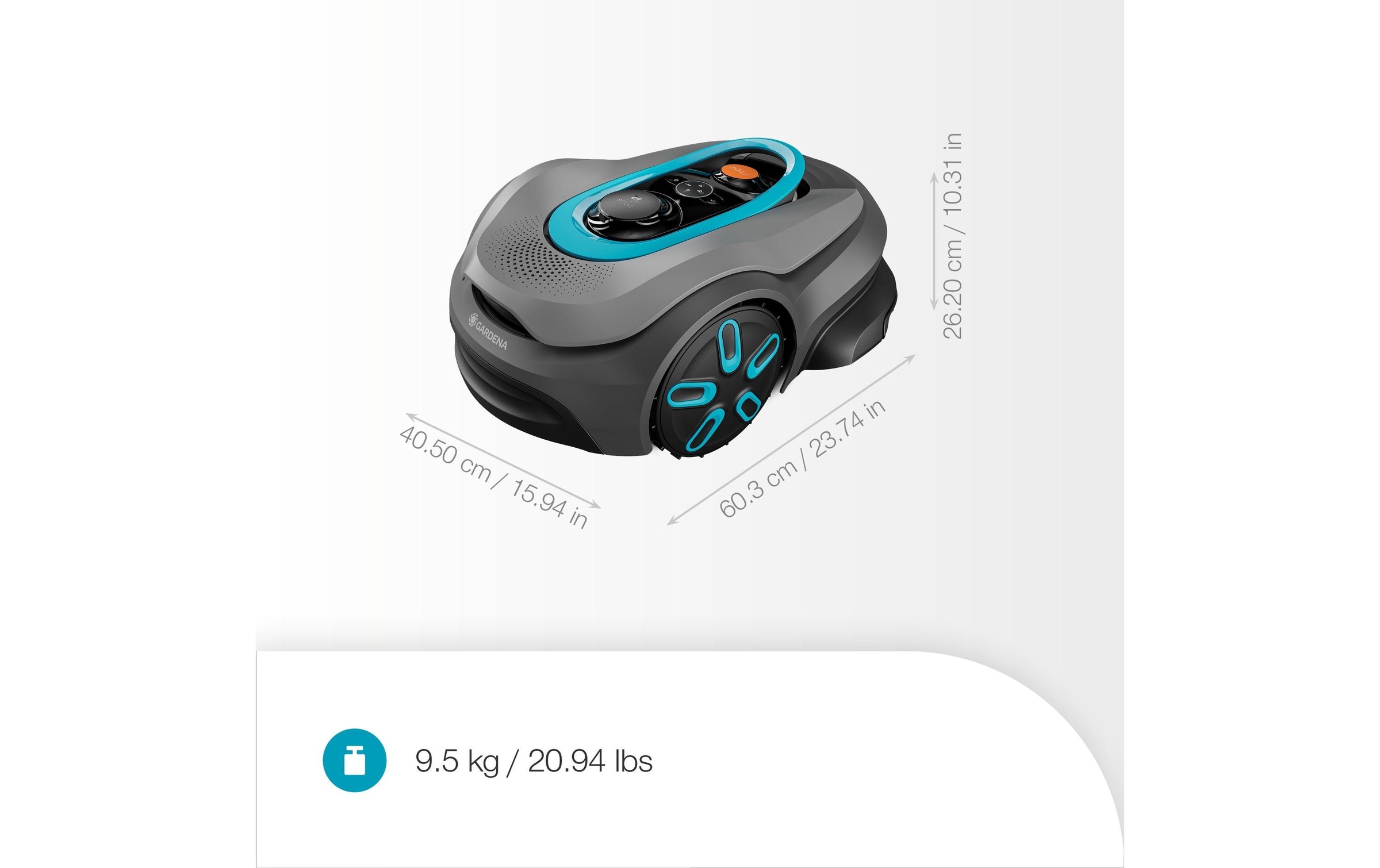 GARDENA Robot tondeuse »smartSILENO sense 400«  Geräuschentwicklung: 57 dBA