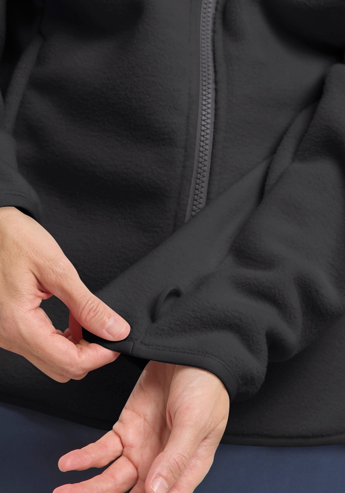 Jack Wolfskin Fleecejacke »LAKE RIDGE JKT M«, Winddicht, atmungsaktiv, Übergangsjacke