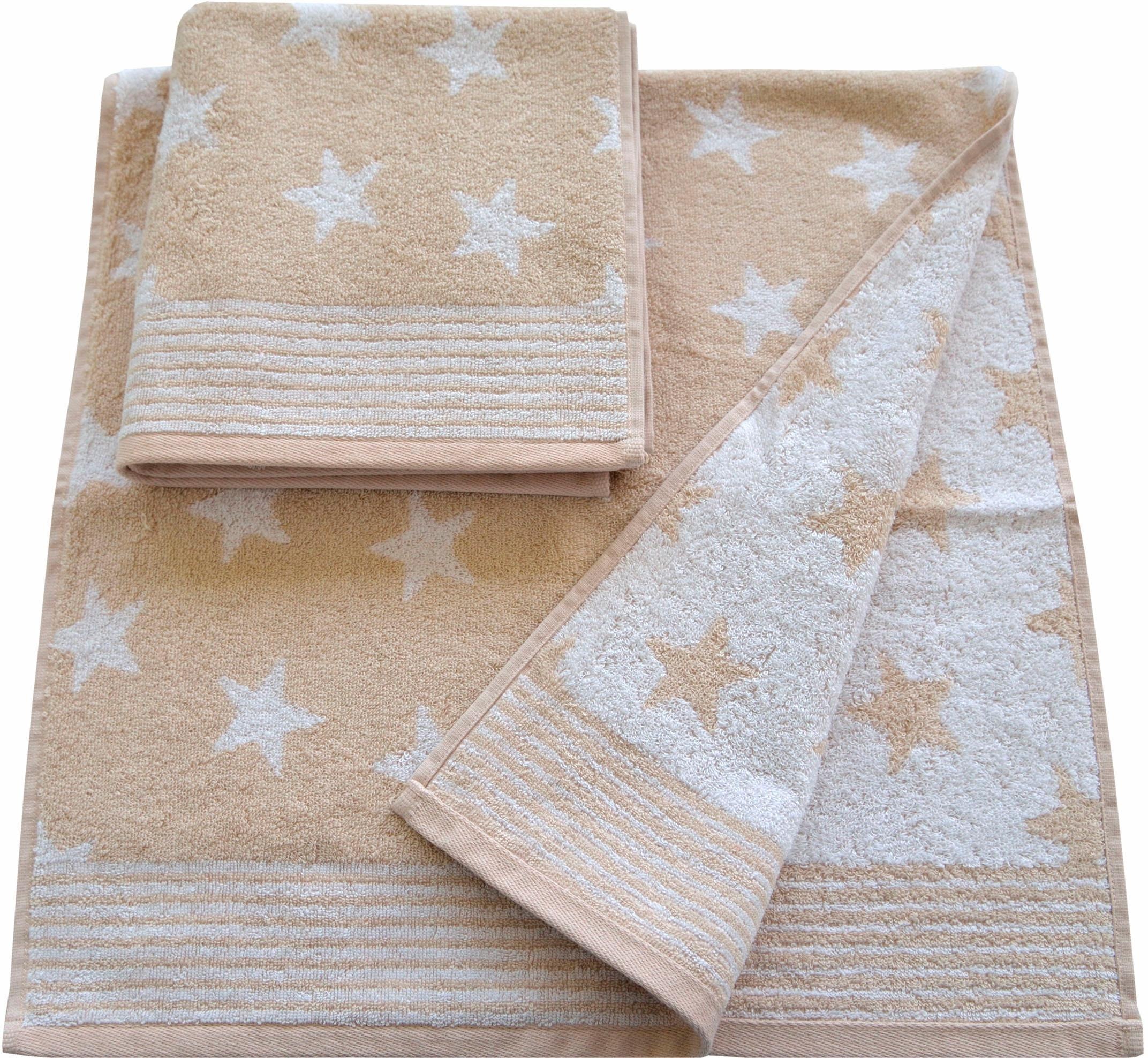 Image of Dyckhoff Handtücher "Stars" mit Sternen und Bordüre