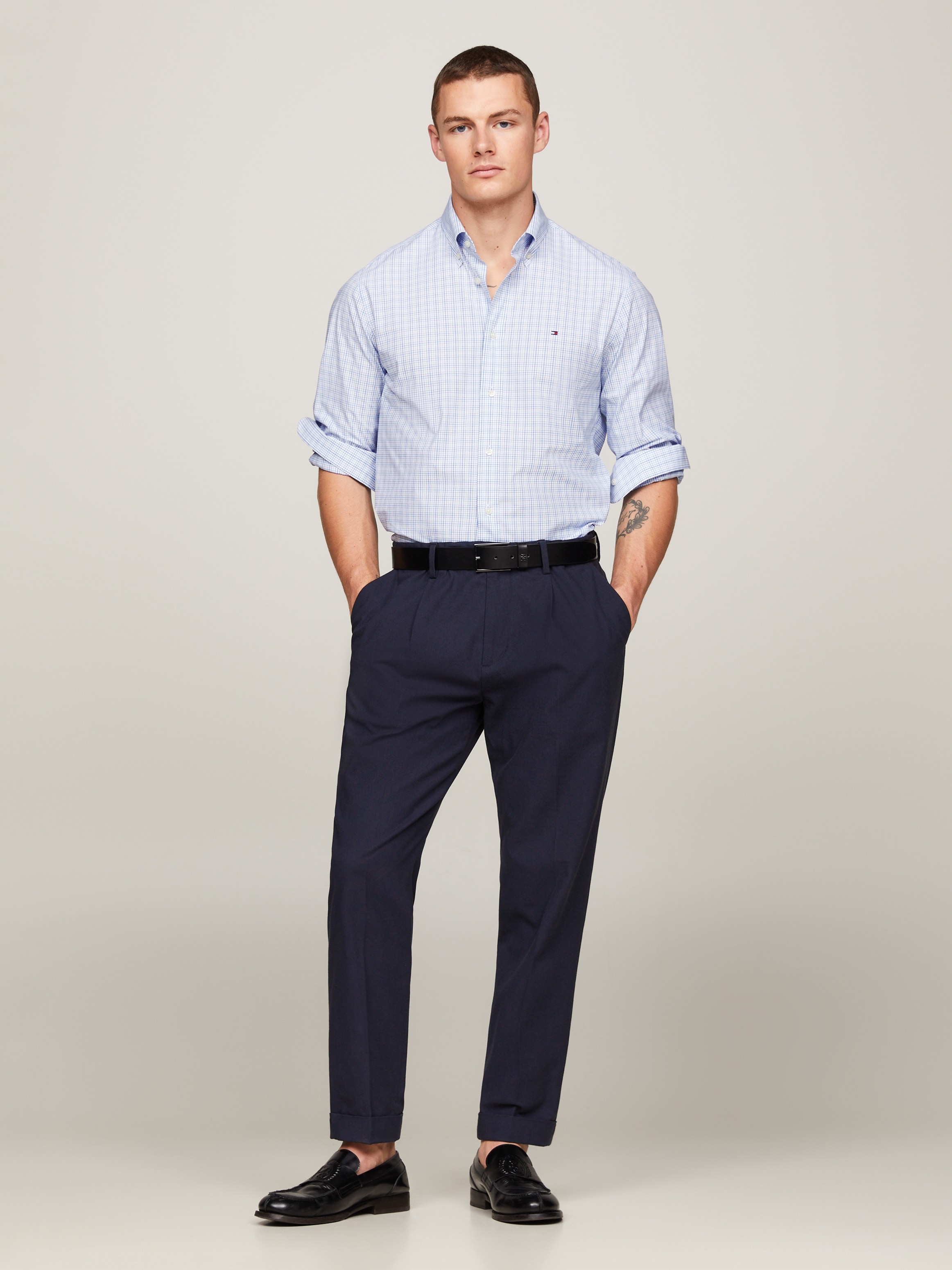 Tommy Hilfiger Businesshemd »CL STR BUSINESS CHECK RF SHIRT«