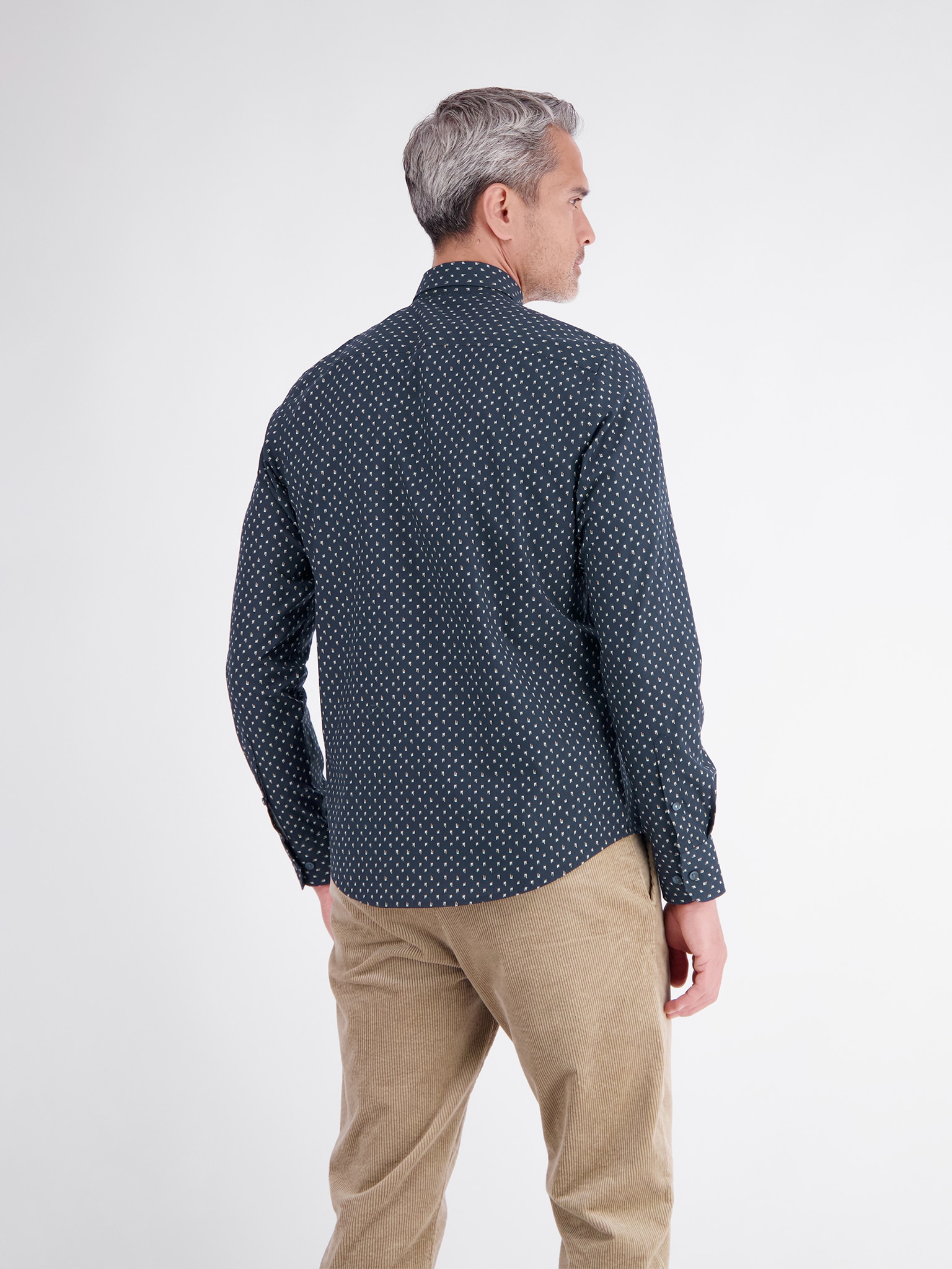 LERROS Chemise à manches longues avec motif intégral
