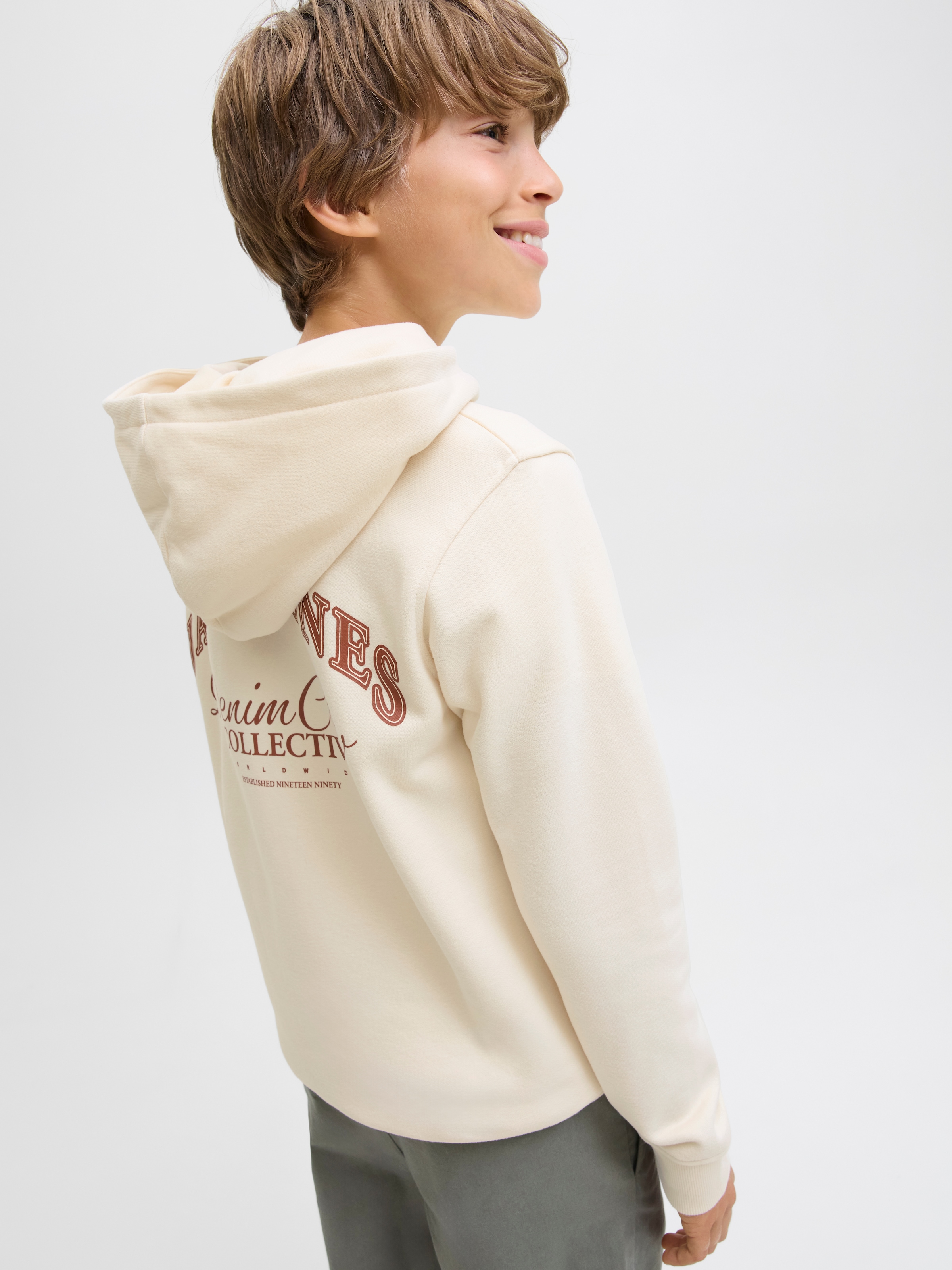 Jack & Jones Junior Sweat à capuche »JJEBRANDES BACKP RELAXED SWEAT H SN JNR«, Baumwollmischung, relaxed fit
