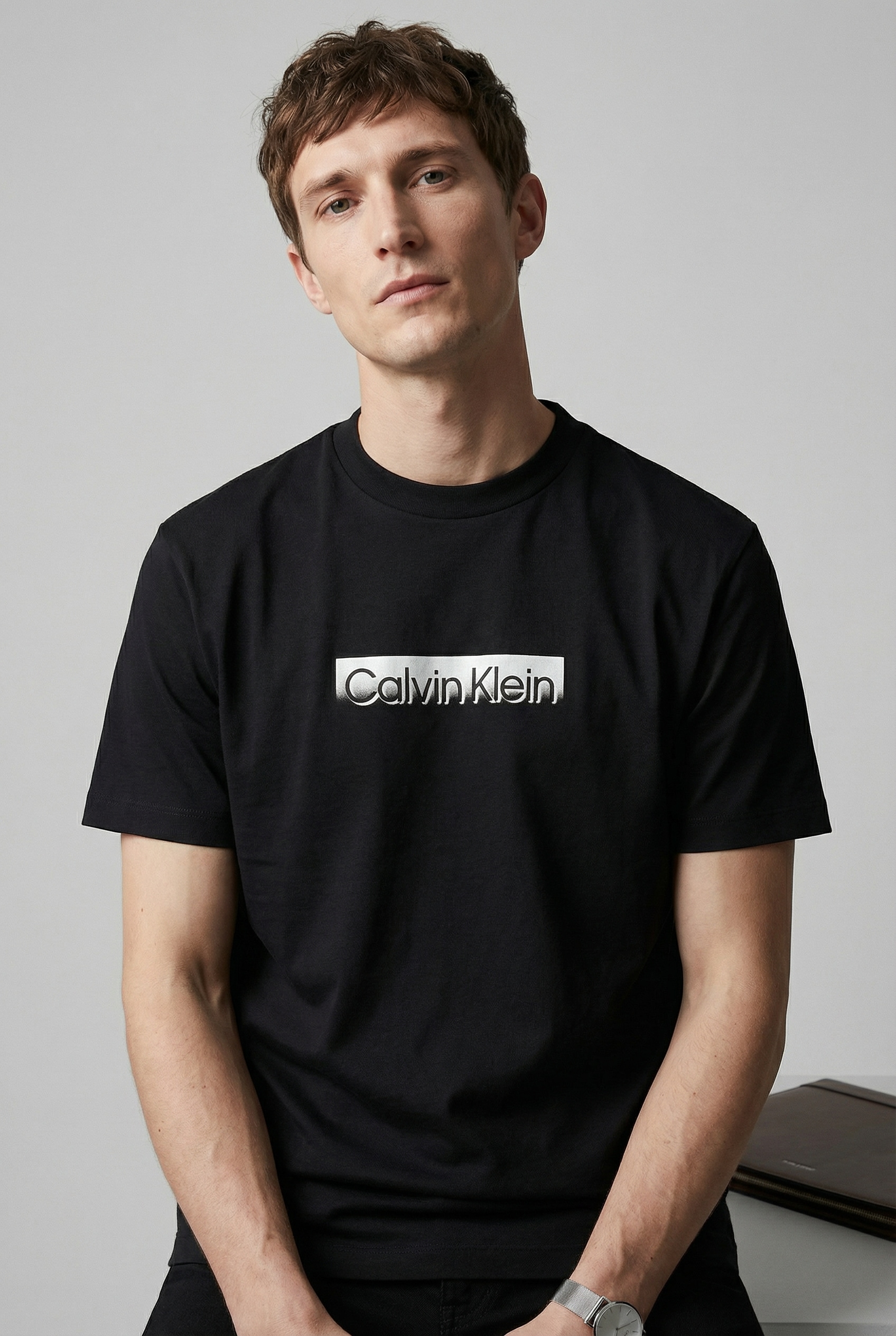 Image of Calvin Klein T-Shirt "20S EU WHOLESALE SPORTSWEAR GRAP" Regular fit mit Rundhalsausschnitt