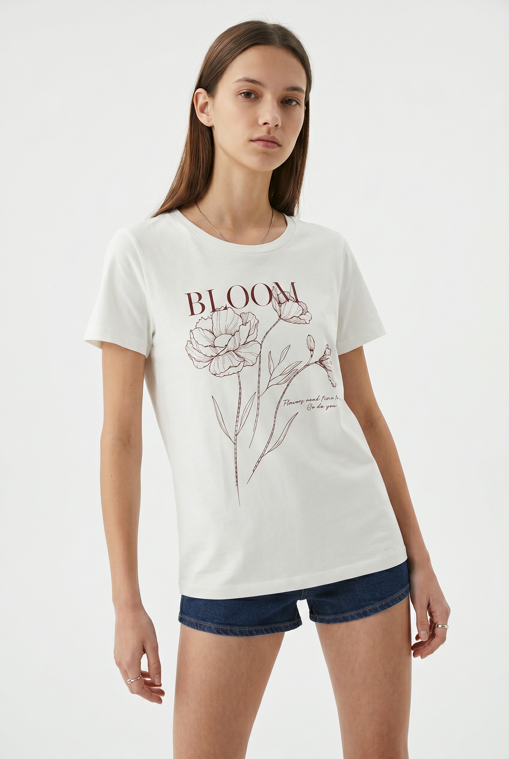Image of Vero Moda Kurzarmshirt "VMJILIADA S/S T-SHIRT JRS BTQ" Baumwolle