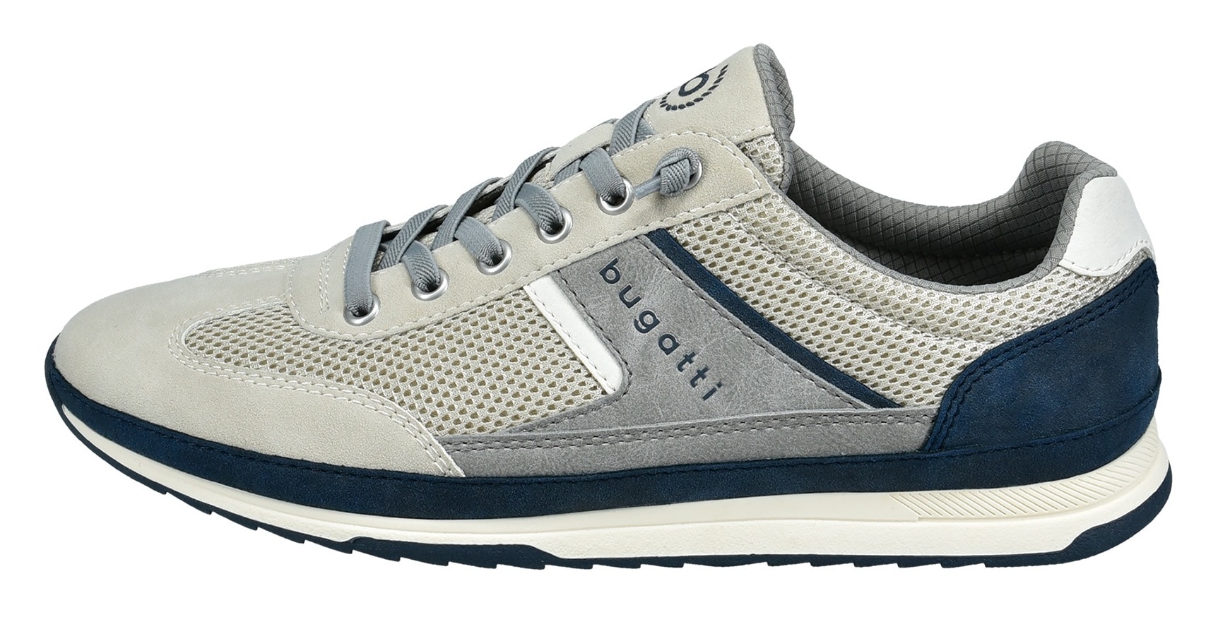 bugatti Slip-On Sneaker, Halbschuh, Freizeitschuh, Slipper mit elastischen Gummizügen