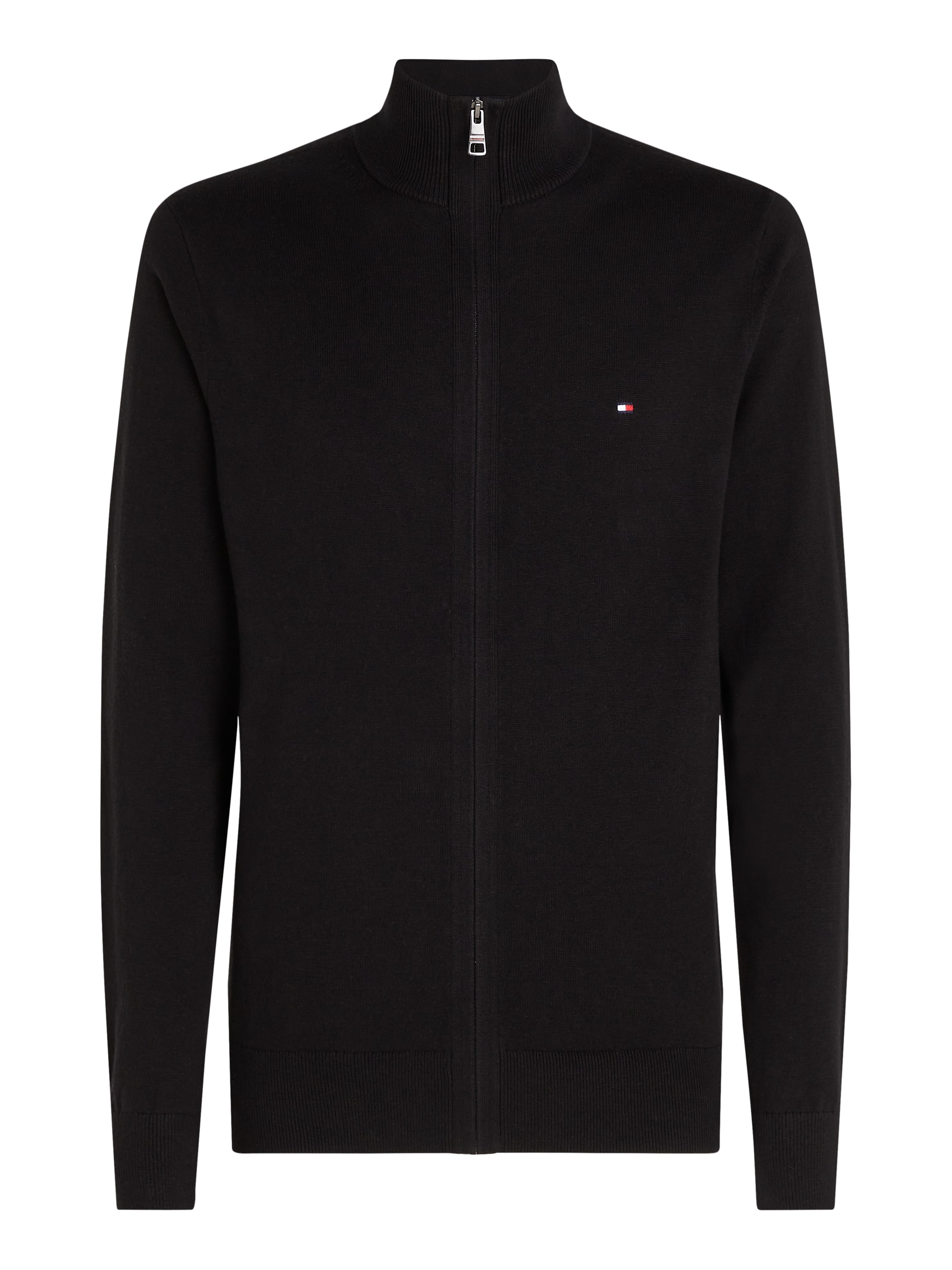 Tommy Hilfiger Cardigan »PIMA ORG CTN CASHMERE ZIP THRU«