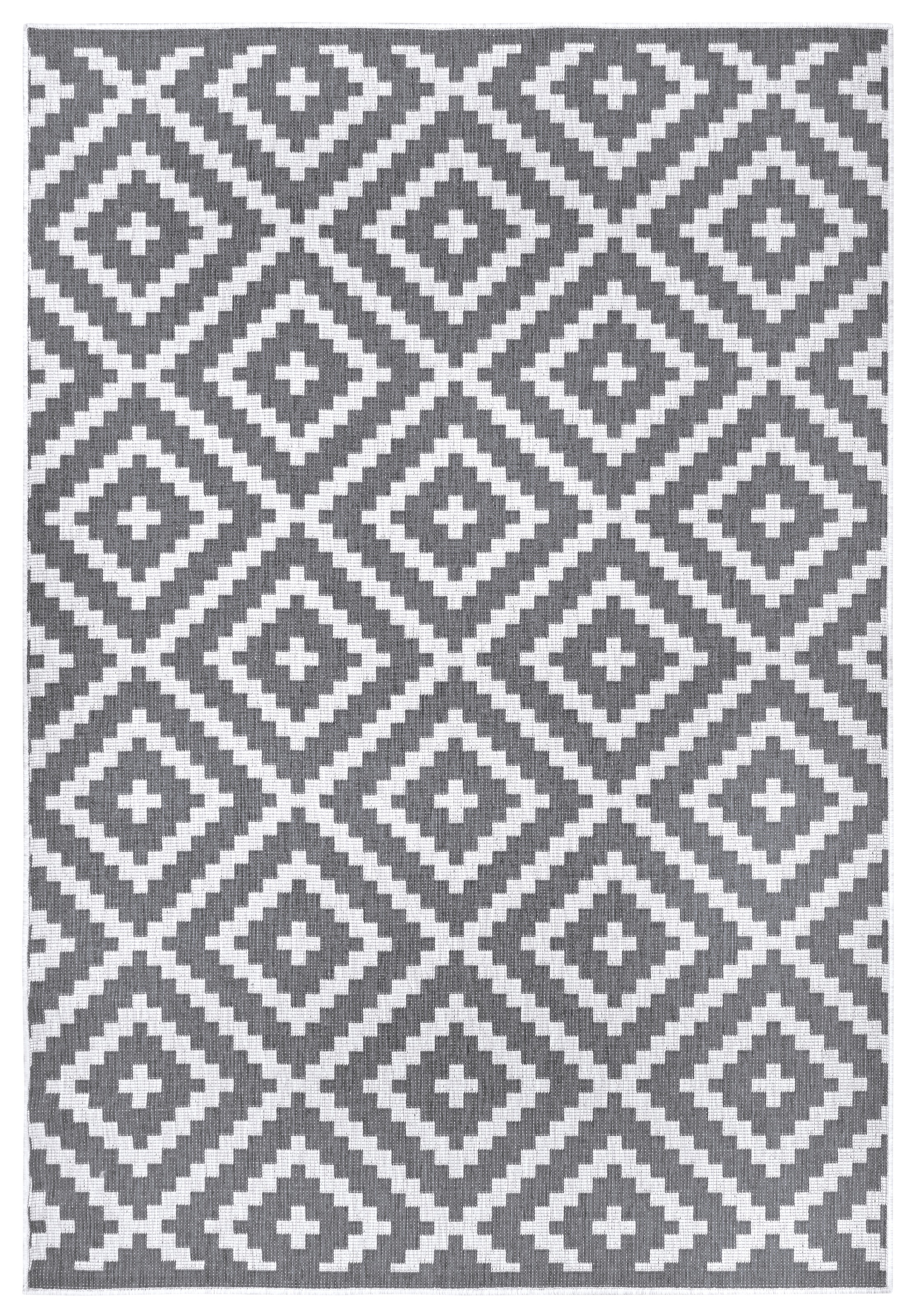 OTTO home Teppich "Ronda Wendeteppich" rechteckig 5 mm Höhe Sisal-Optik, Flachgewebe, In- und Outdoor, geometrisches Boho Design