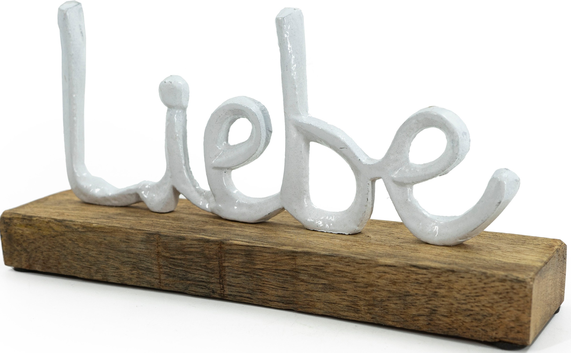 NOOR LIVING Deko-Schriftzug »Lebe, Liebe, Lache«, aus Holz und Aluminium  bequem kaufen