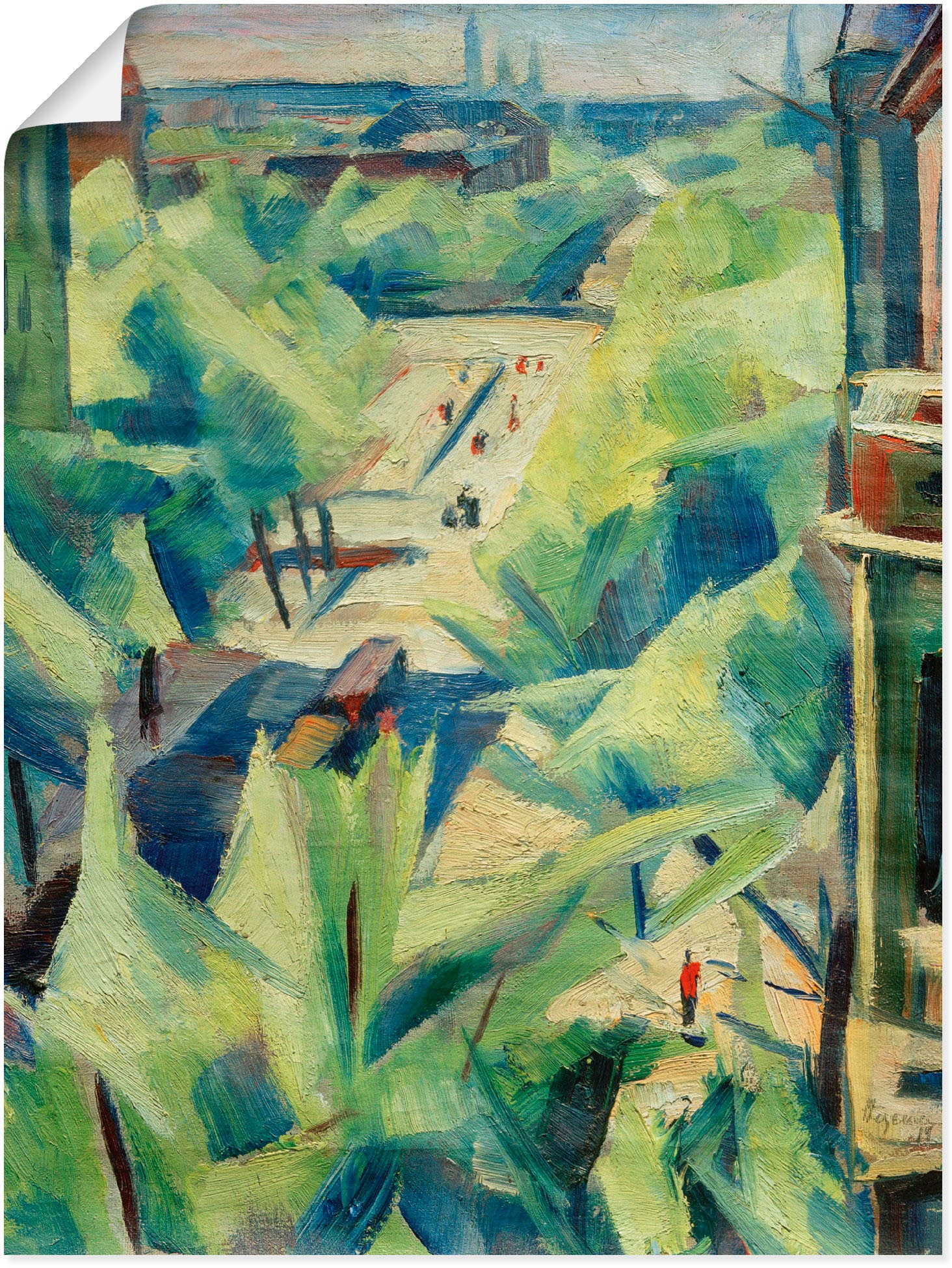 Image of Artland Wandbild »Mundsburger Damm«, Muster, (1 St.), in vielen Grössen & Produktarten - Alubild / Outdoorbild für den Aussenbereich, Leinwandbild, Poster, Wandaufkleber / Wandtattoo auch für Badezimmer geeignet bei Ackermann Versand Schweiz