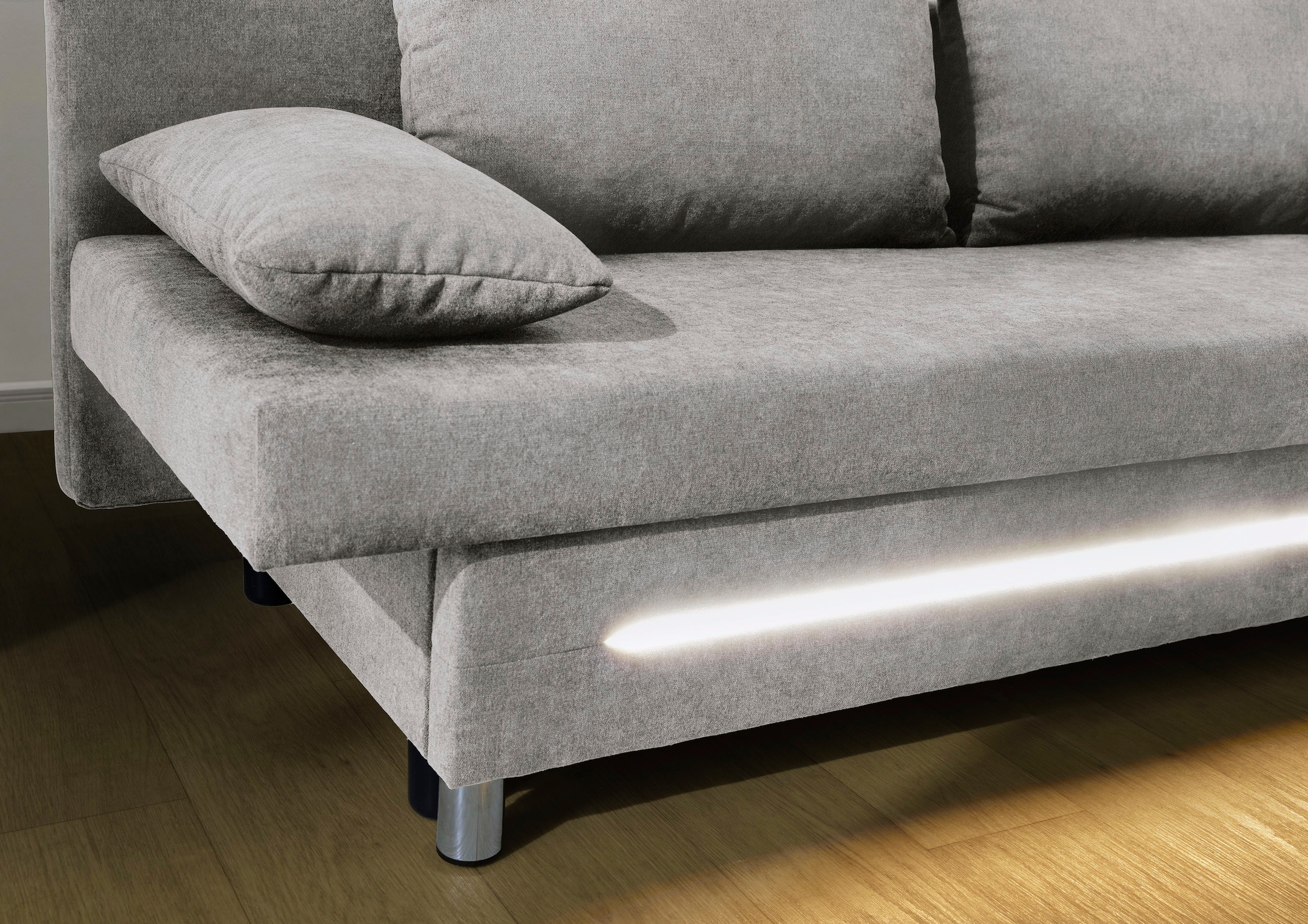 Jockenhöfer Gruppe Schlafsofa »Sunrise, B: 191 cm, Liegefl. 120x191 cm« mit Schlaffunktion, Bettkasten & Licht, Unser Dauertiefpreis