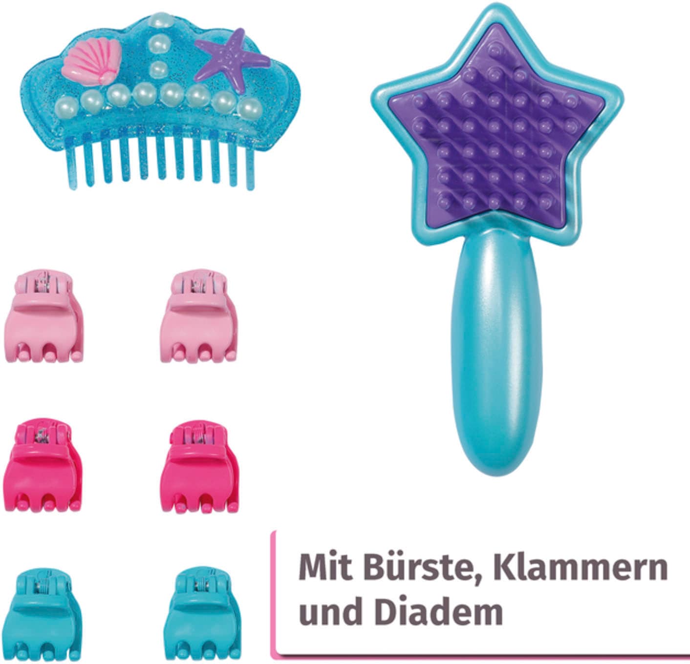 Baby Born Frisier- & Schminkkopf »Sister Styling Head Meerjungfrau«, mit elektronischer Brause