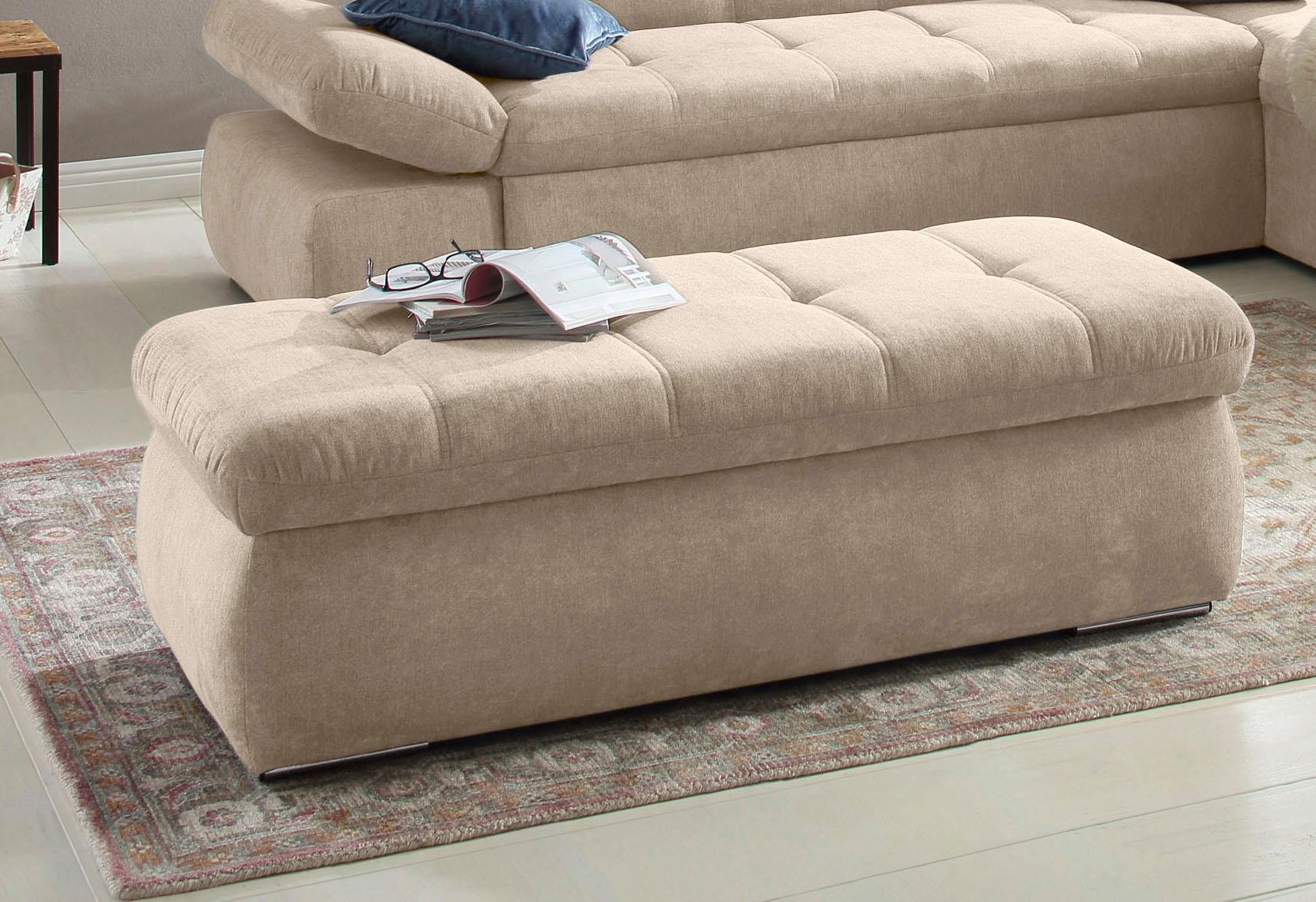 Image of Home affaire Polsterhocker »Belle«, mit Staufach, passend zur Polsterserie »Belle« bei Ackermann Versand Schweiz