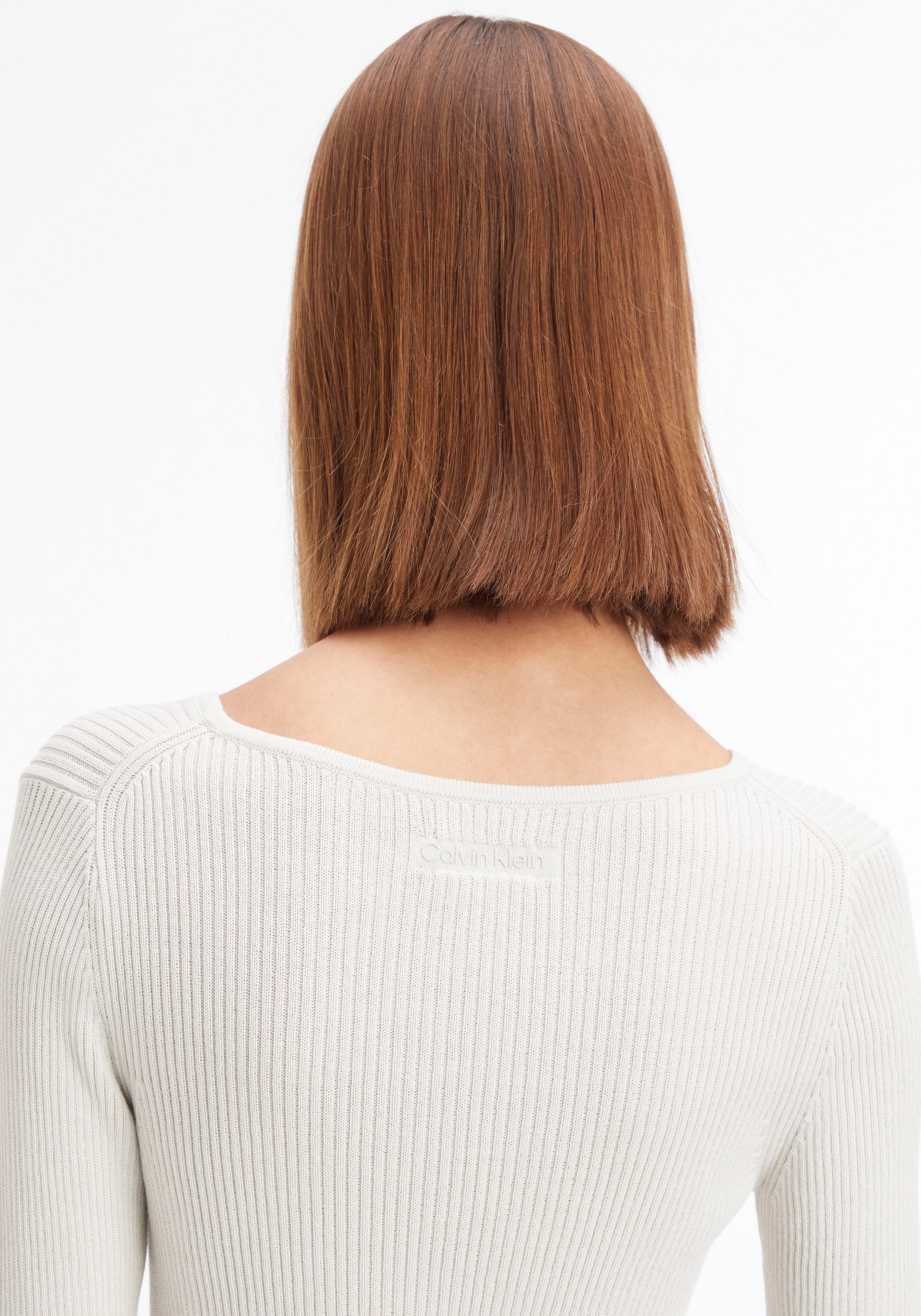 Calvin Klein Strickpullover, mit Hakenverschluss