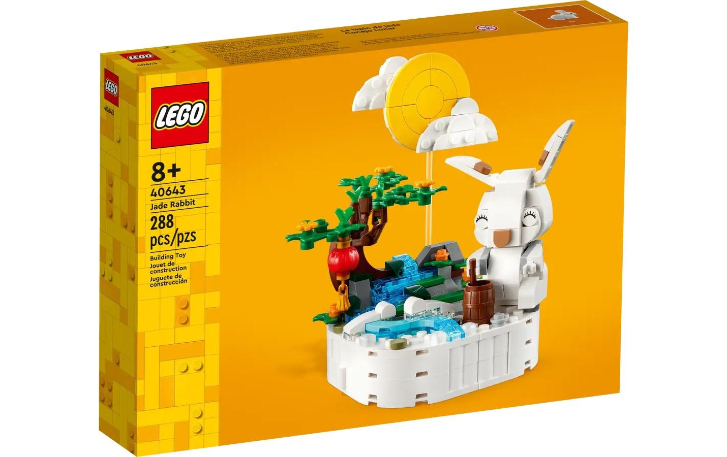 Image of LEGO Konstruktionsspielsteine "Jadehase 40643" Detailliertes Jadehase Modell zum Mondfest