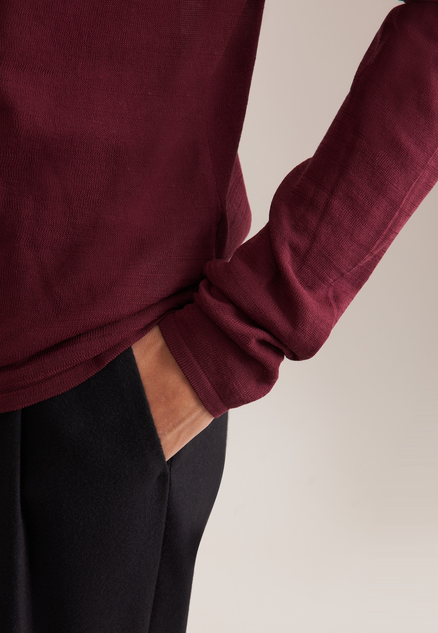 seidensticker Pull en tricot 1/1 Rollkragen Uni