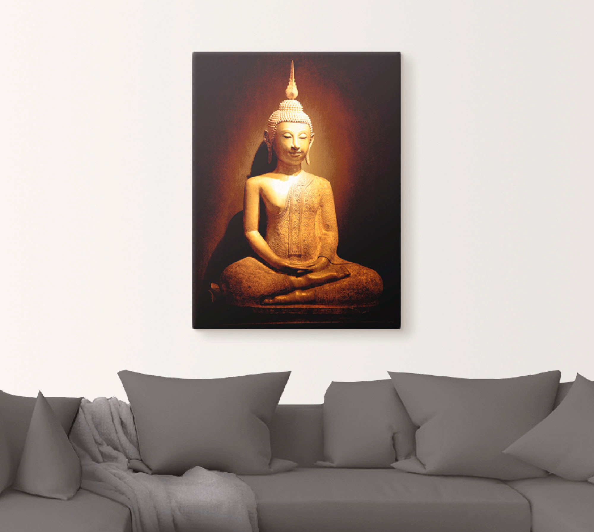 Artland Leinwandbild »Erleuchtet« Religion 1 Stk. tlg. auf Holzrahmen gespannt