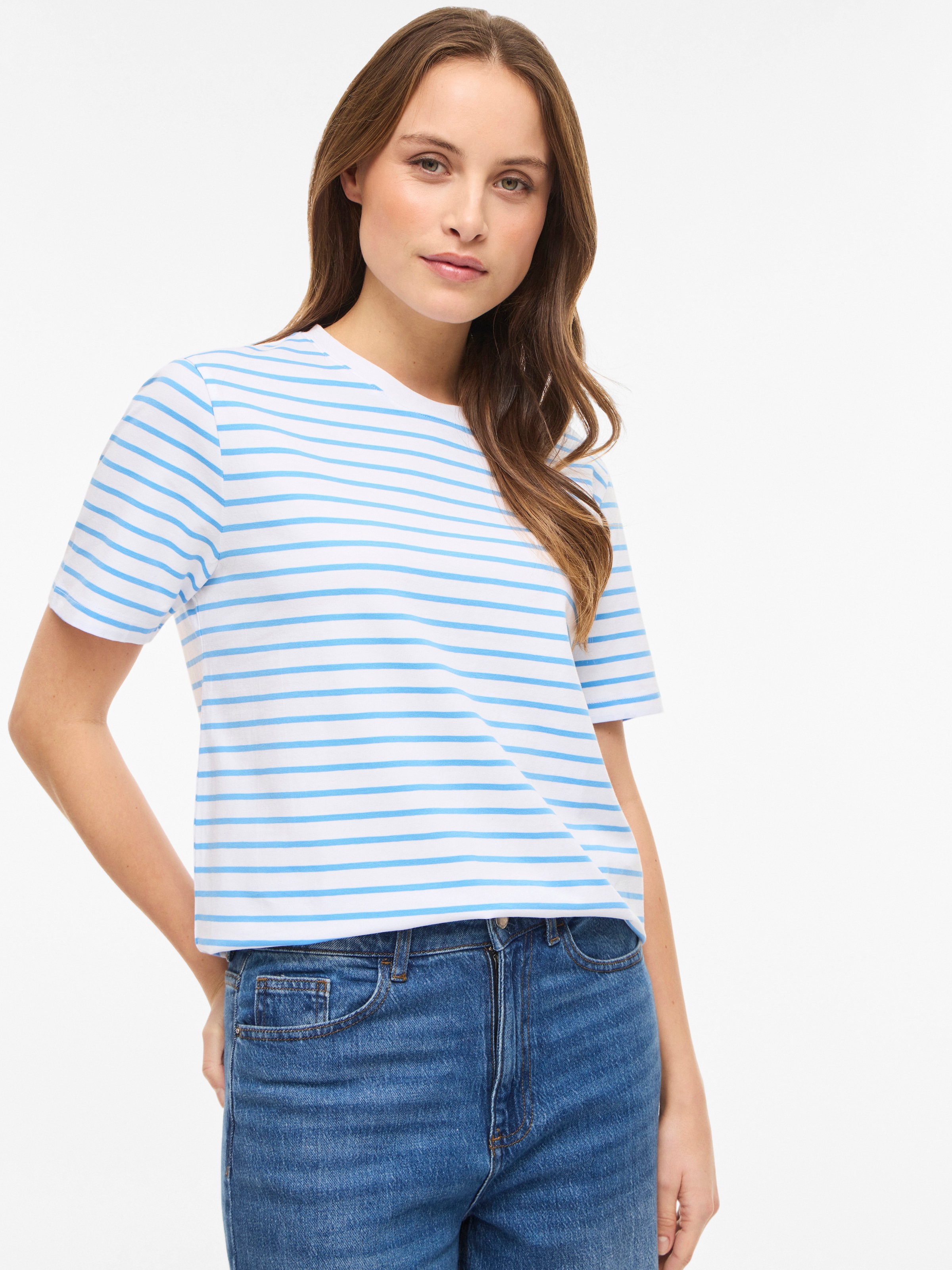 Vila Kurzarmshirt »VINORA S/S YD T-SHIRT - NOOS«