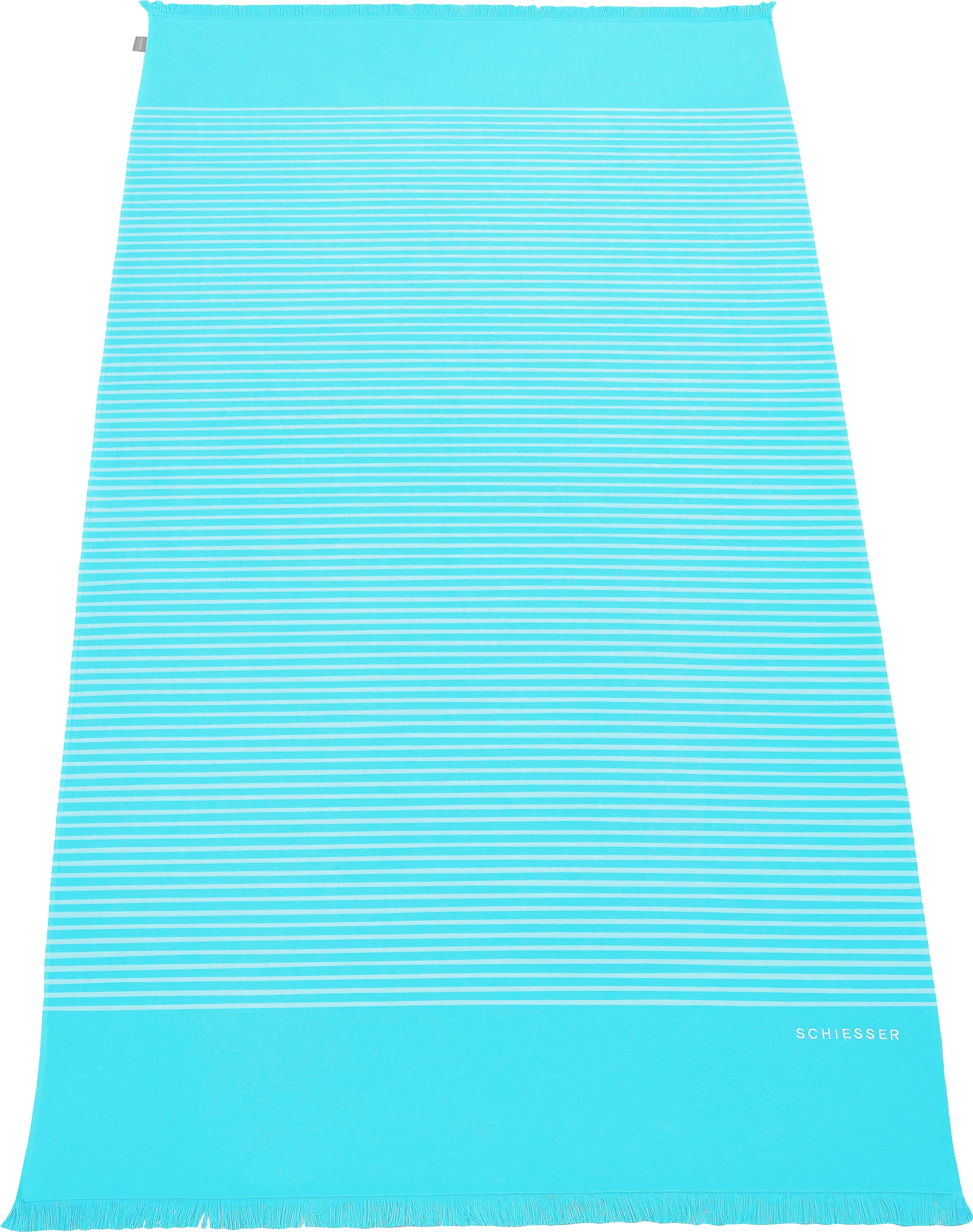 Schiesser Hamamtücher »Rom«, (1 St.), 100 als Fransen, mit cm, gesteift, ideal x180 kaufen Strandtuch