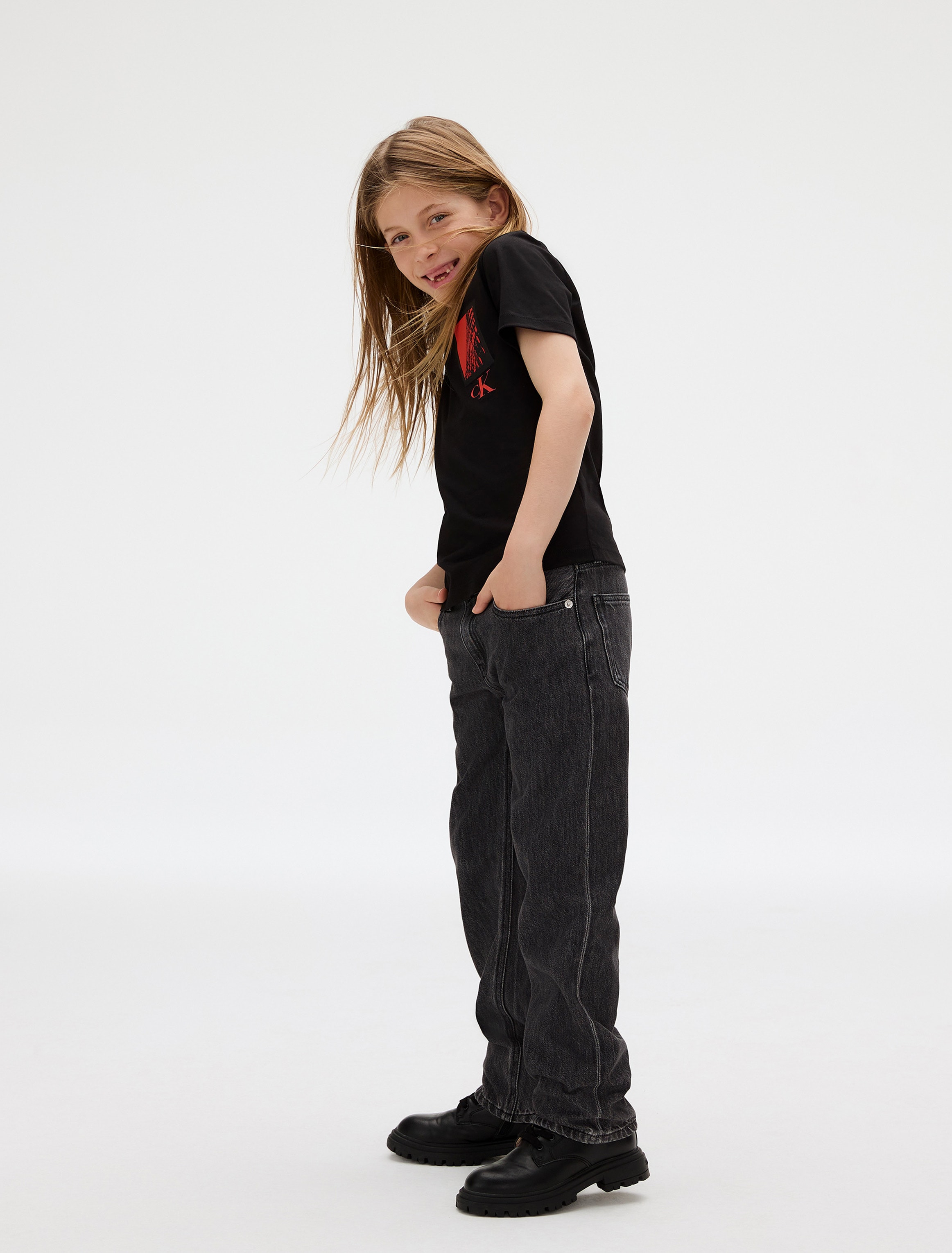Calvin Klein Jeans T-Shirt »SEASONAL ENTRY PRICE LOGO«, für Kinder bis 16 Jahre, mit Brustdruck
