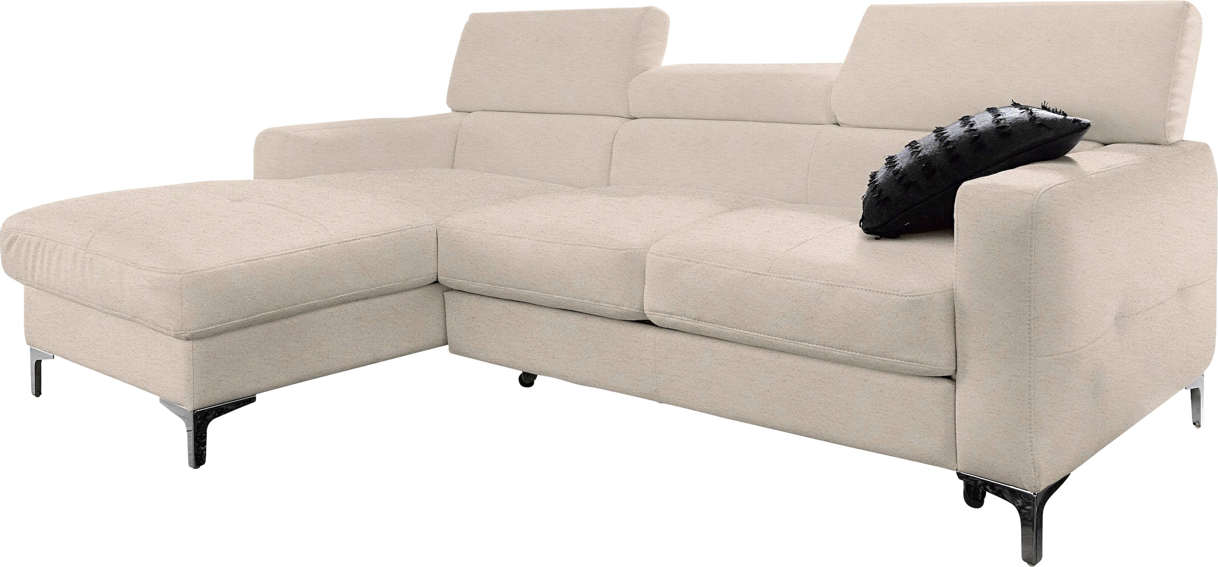 COTTA Ecksofa »Sammy L-Form«, wahlweise mit Bettfunktion