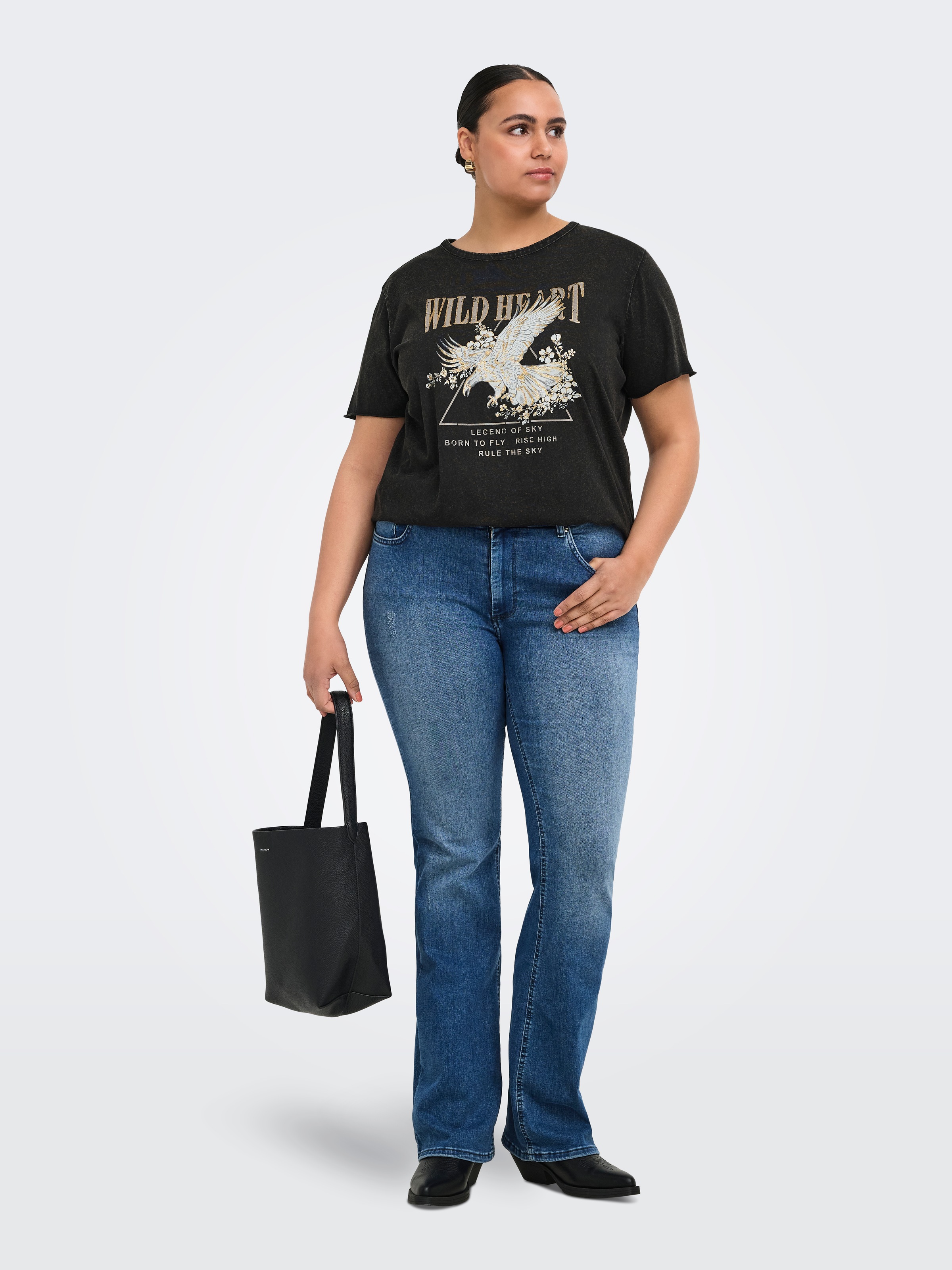 ONLY CARMAKOMA T-Shirt »CARLUCY LIFE REG S/S TOP JRS NOOS« Baumwolle, regular fit