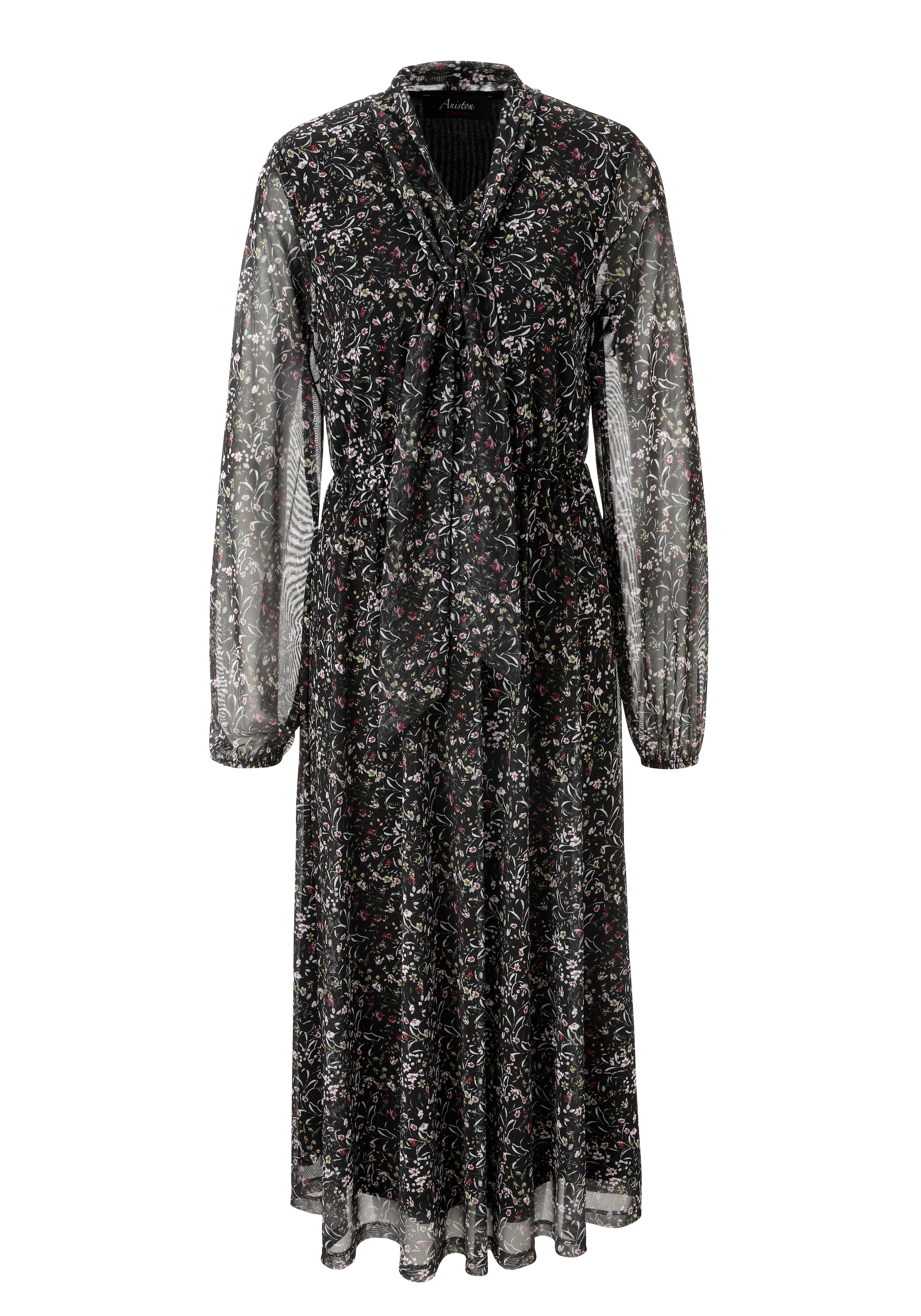 Aniston CASUAL Blusenkleid, mit farbenfrohen Blümchen bedruckt - NEUE KOLLEKTION